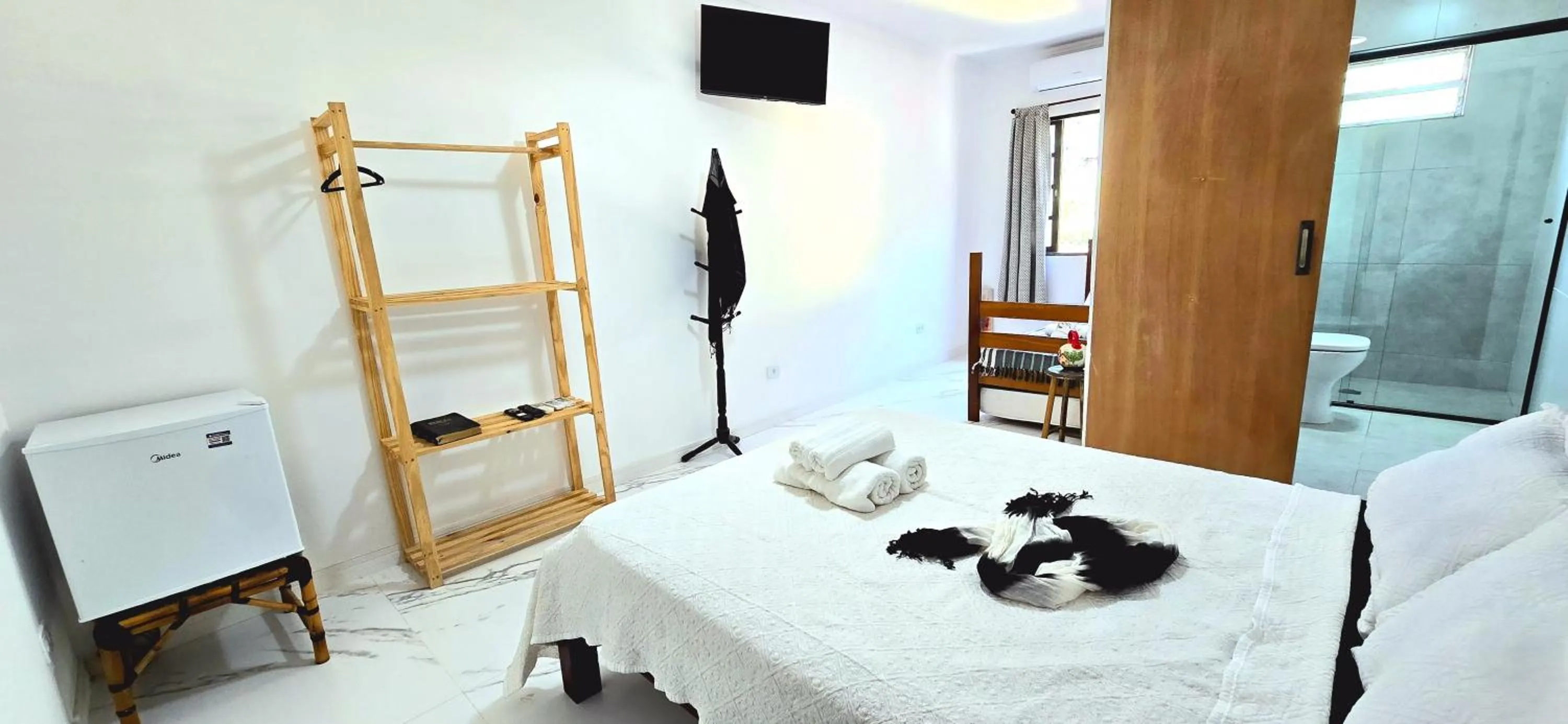 Bed in Pousada Sobre As Ondas de Picinguaba