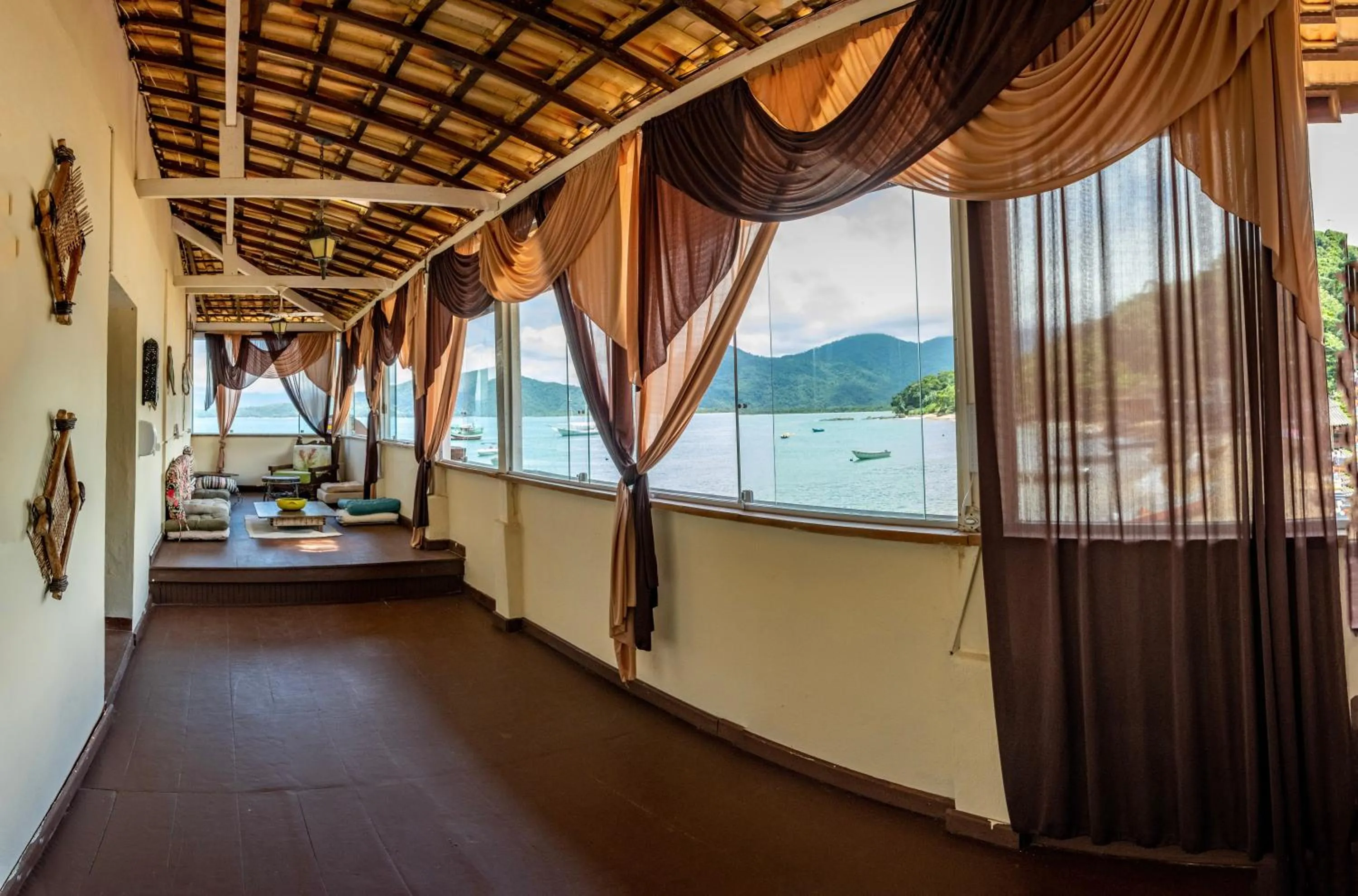 Living room in Pousada Sobre As Ondas de Picinguaba
