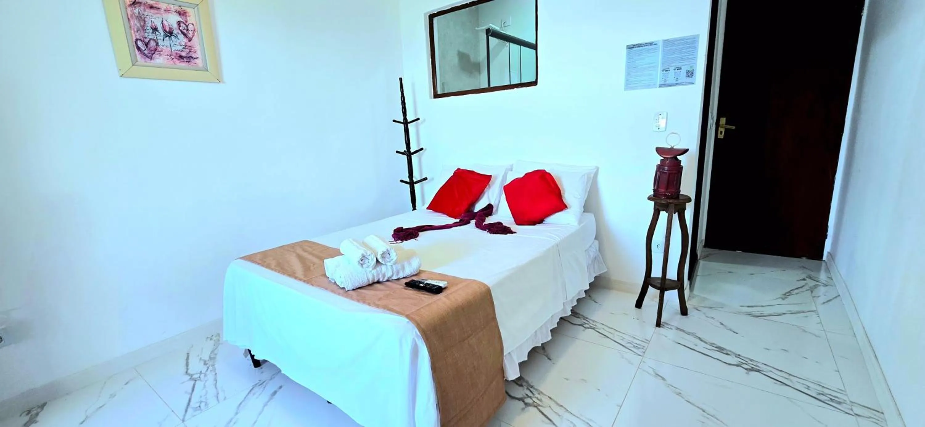 Bed in Pousada Sobre As Ondas de Picinguaba