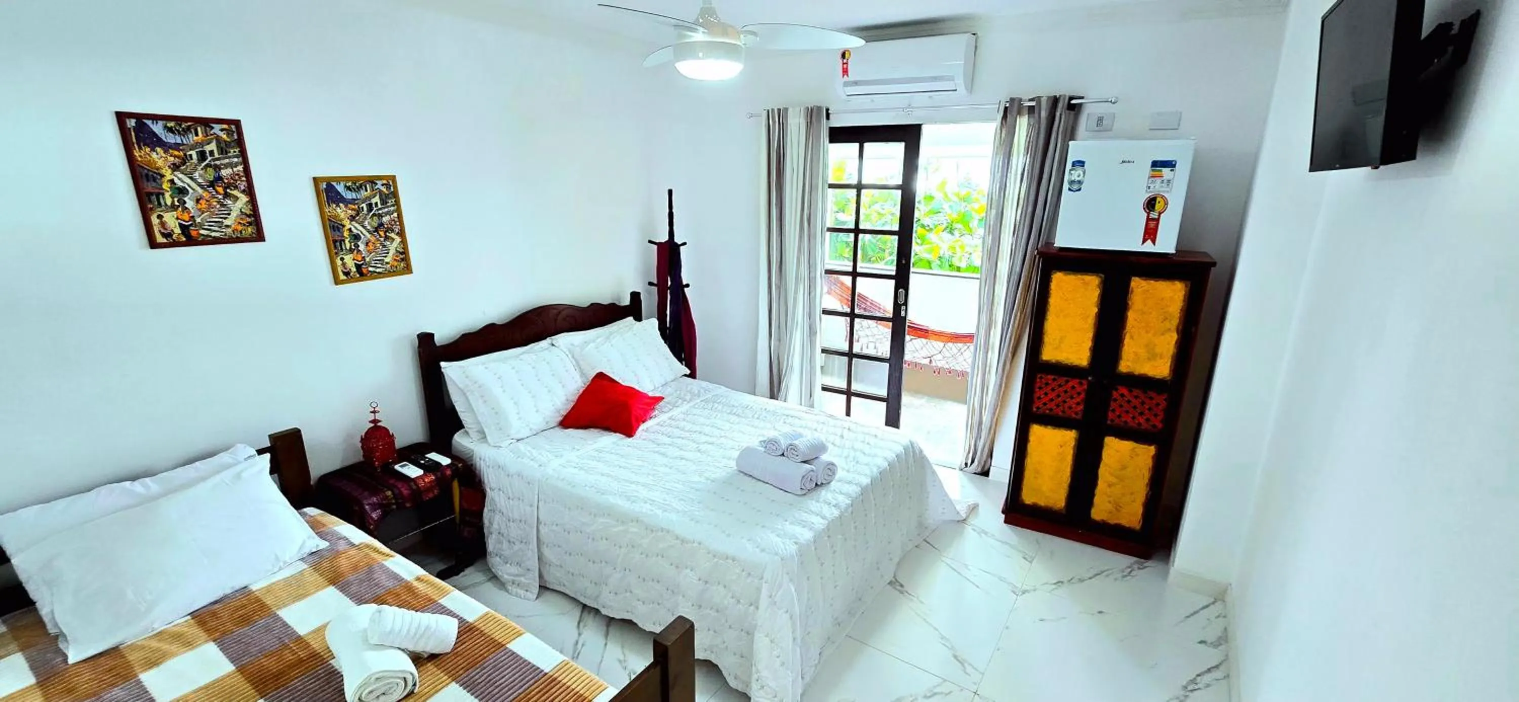 Bed in Pousada Sobre As Ondas de Picinguaba