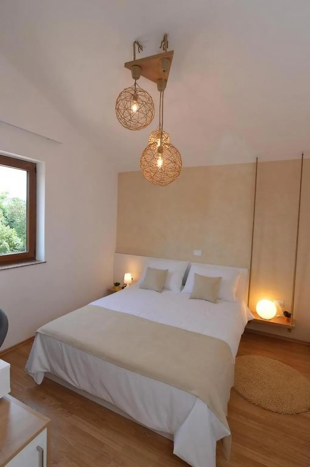 Bed in Hotel Natura Vilanija