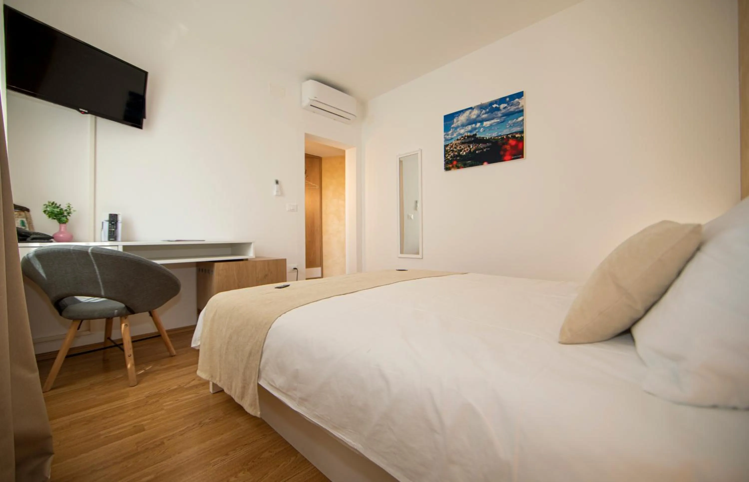 Bed in Hotel Natura Vilanija