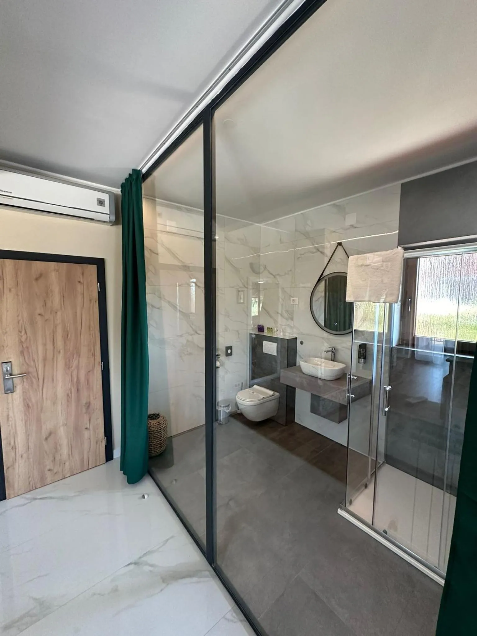 Bathroom in Hotel Natura Vilanija