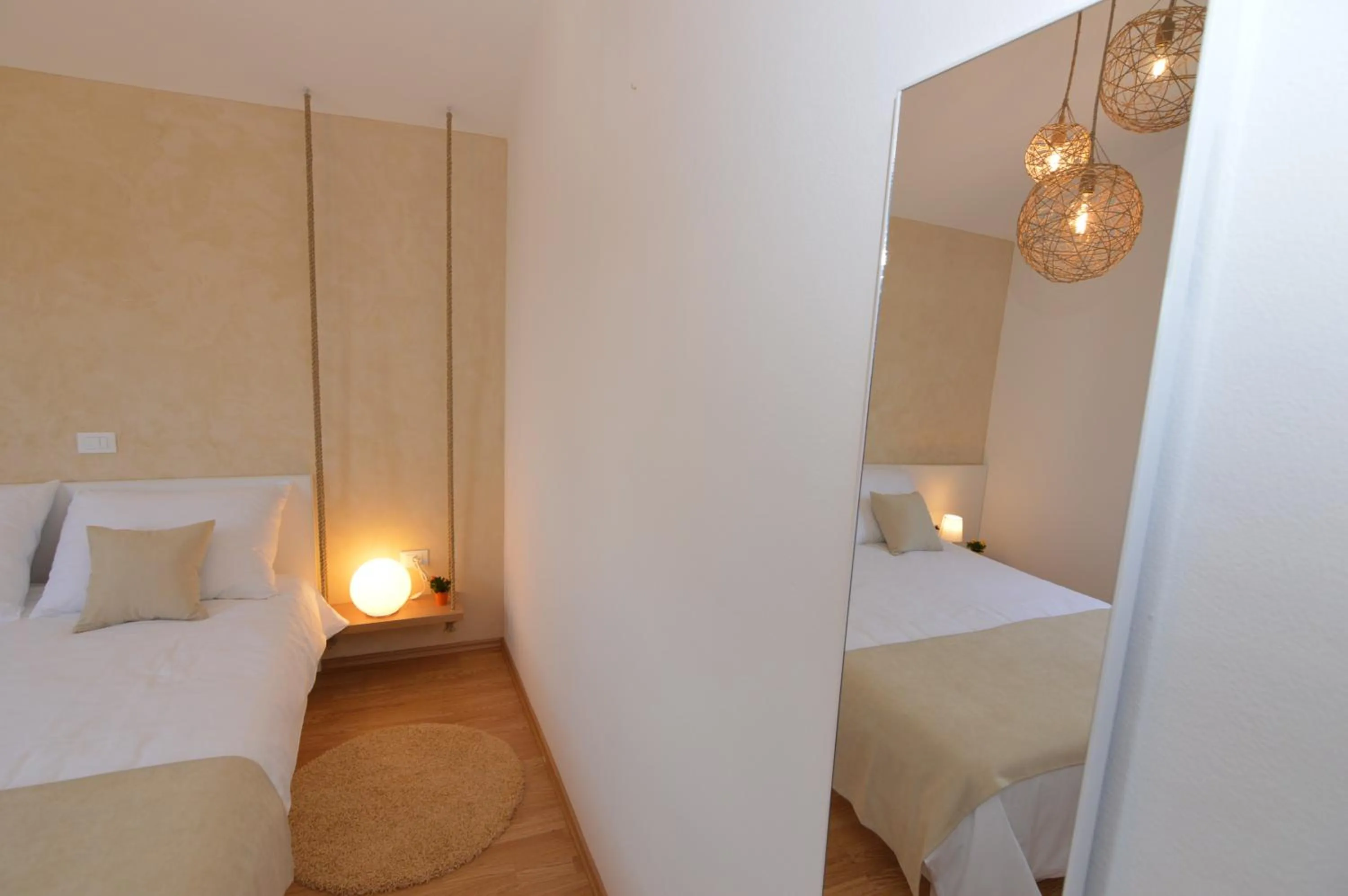 Bed in Hotel Natura Vilanija