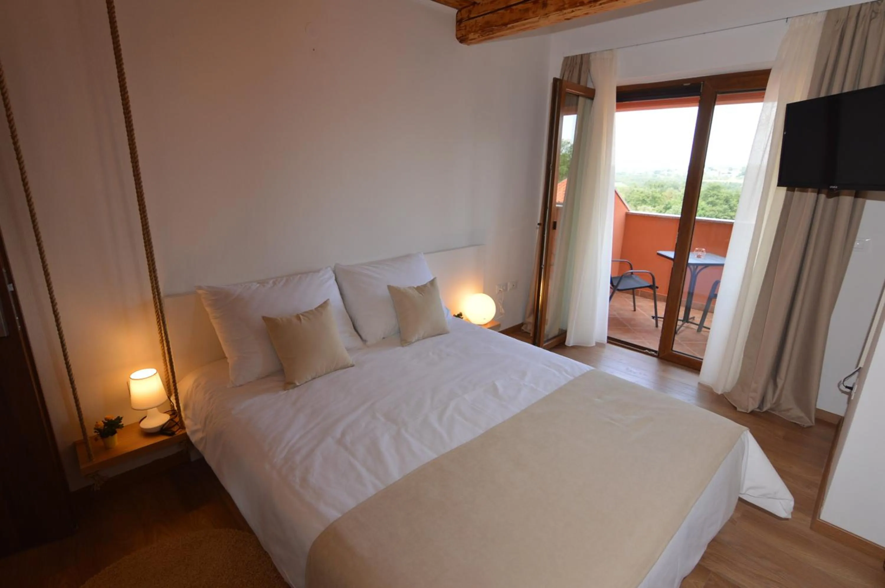 Bed in Hotel Natura Vilanija