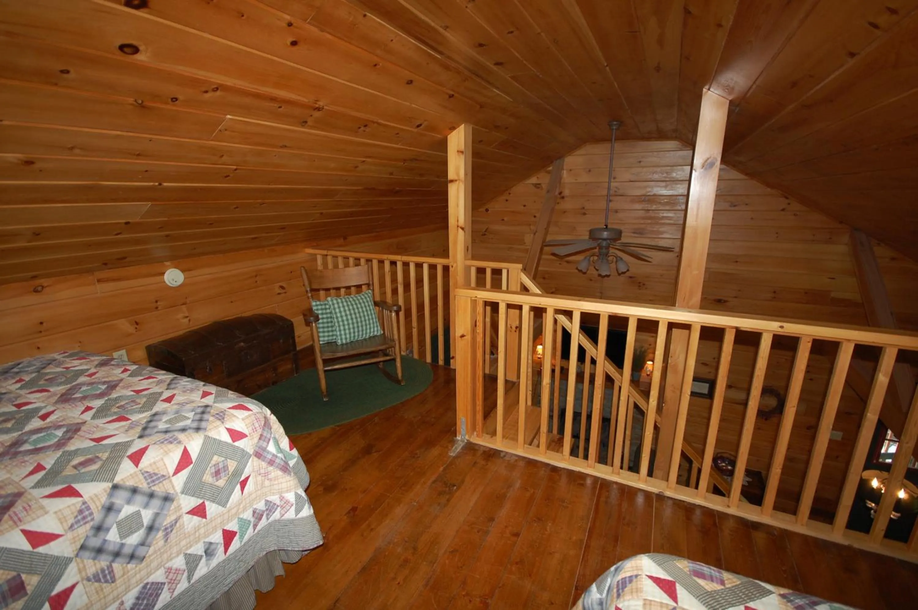 Bed in Mountain Springs Cabins