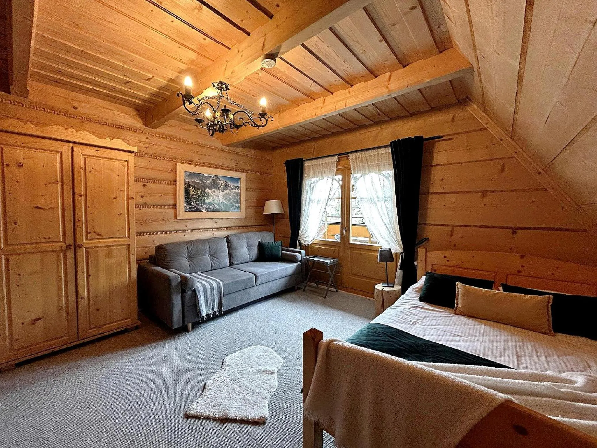 View (from property/room), Bed in Willa Płazówka Białczańska