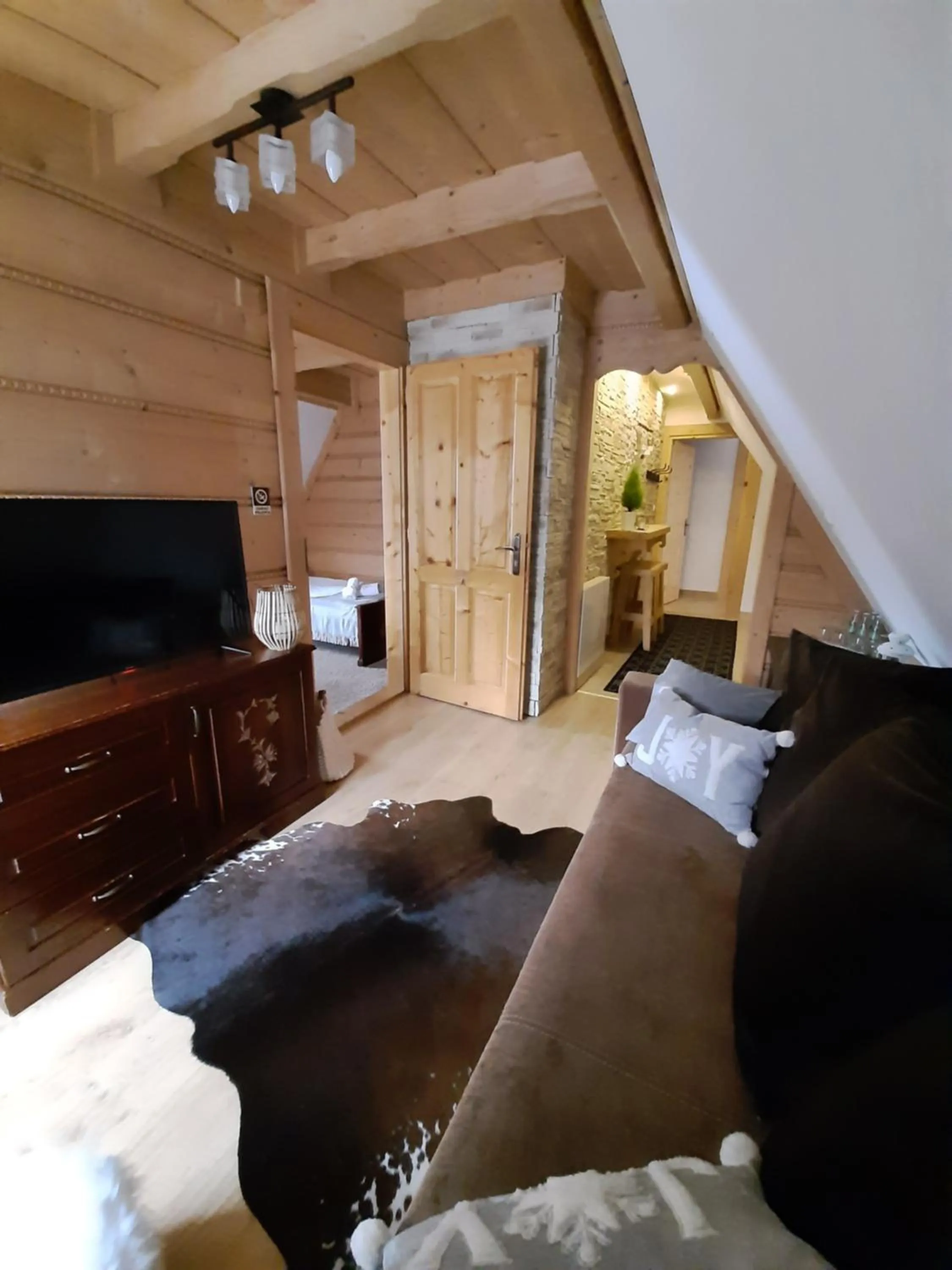 Living room, Bed in Willa Płazówka Białczańska