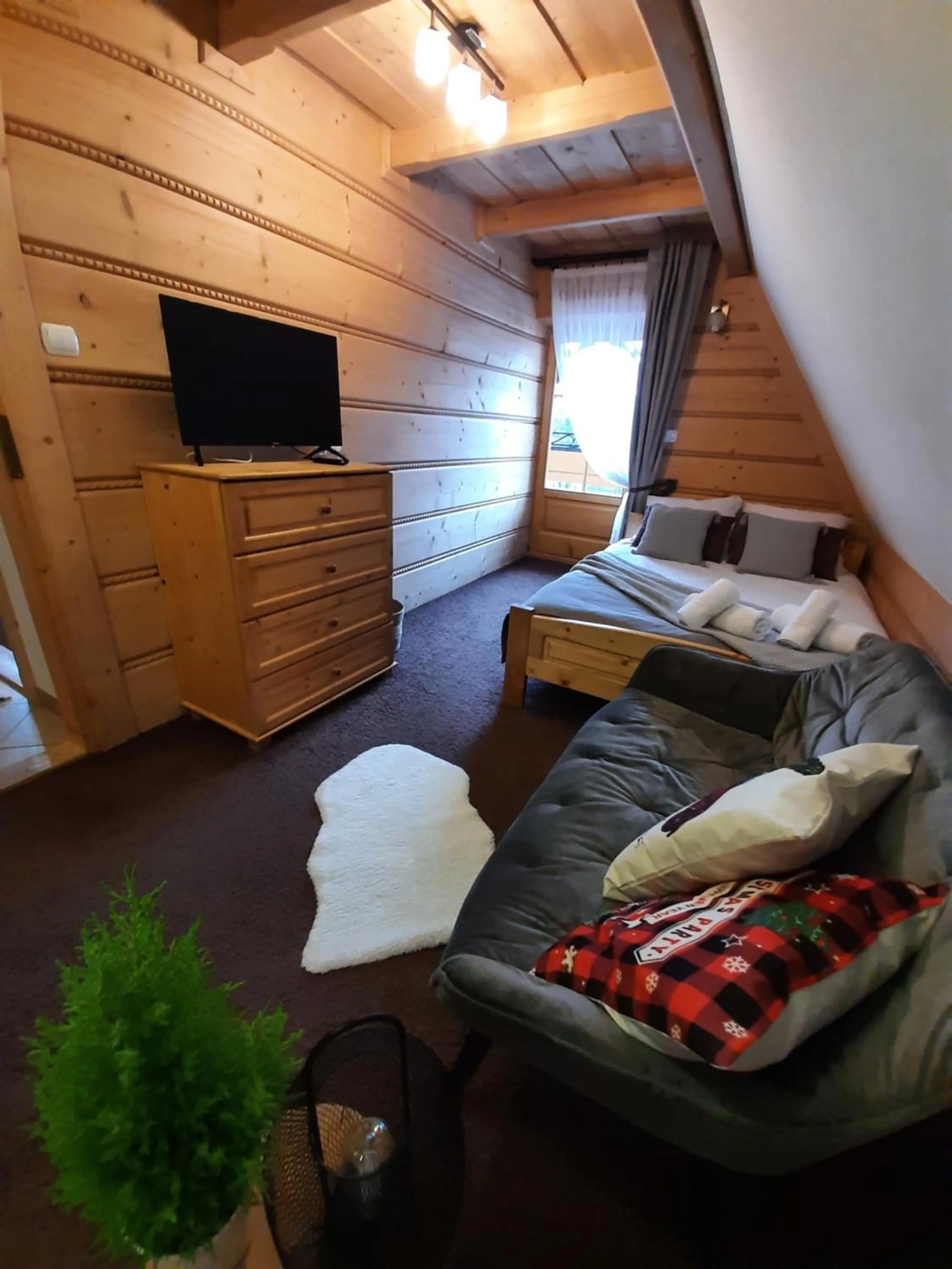 Living room, Bed in Willa Płazówka Białczańska