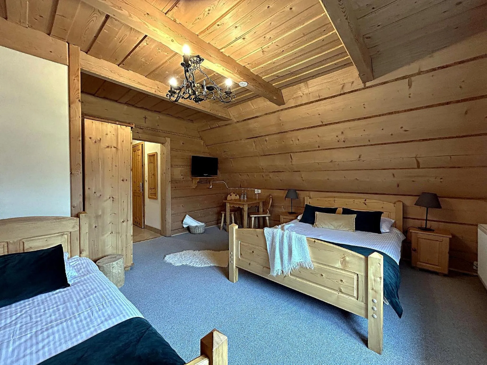 View (from property/room), Bed in Willa Płazówka Białczańska