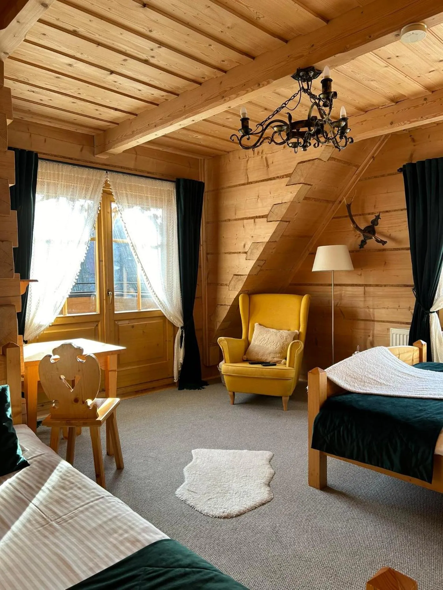 View (from property/room), Bed in Willa Płazówka Białczańska