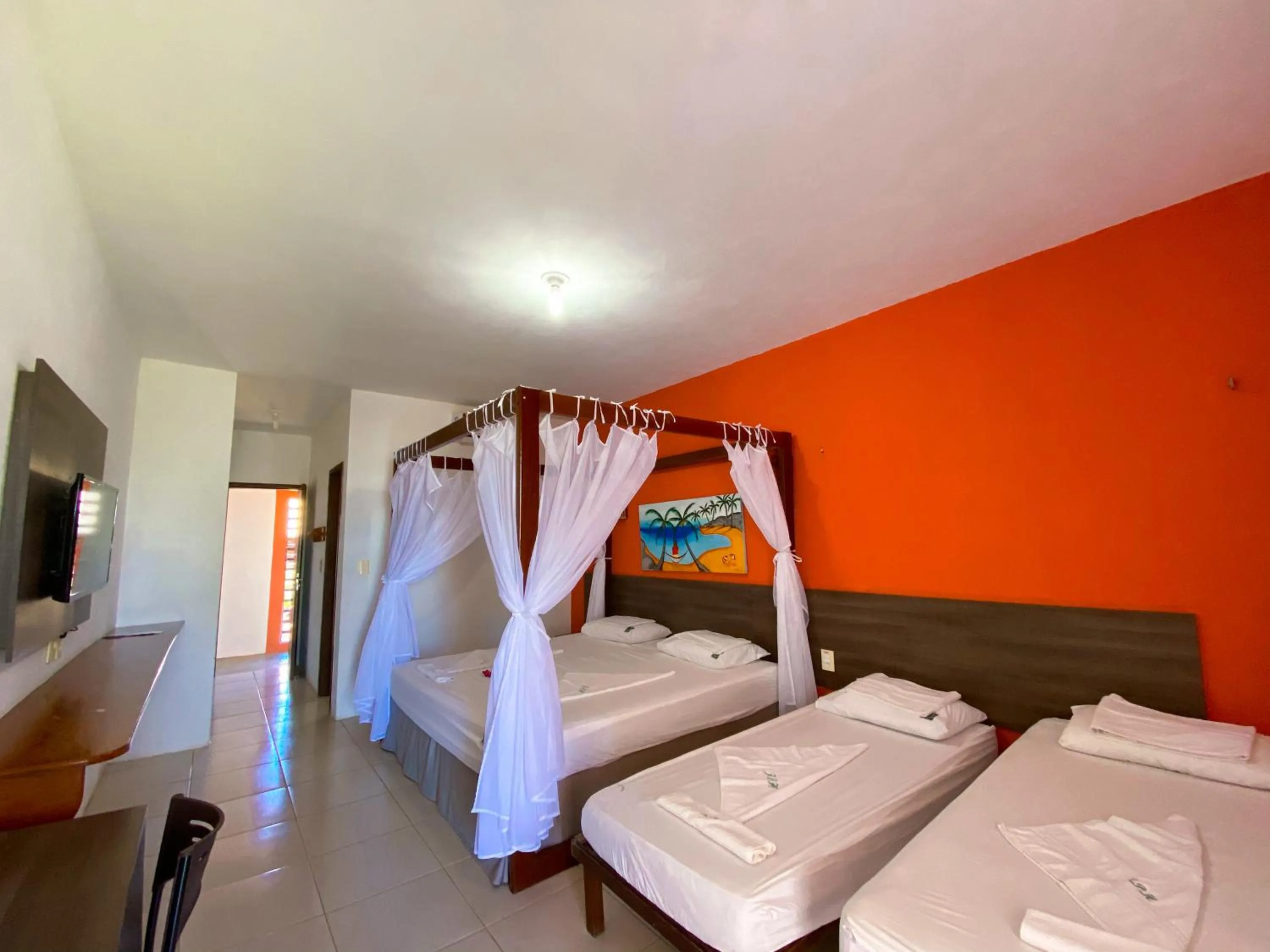 Bed in Jangadeiro Praia Hotel Resort - Parque Aquático e Pé na Areia