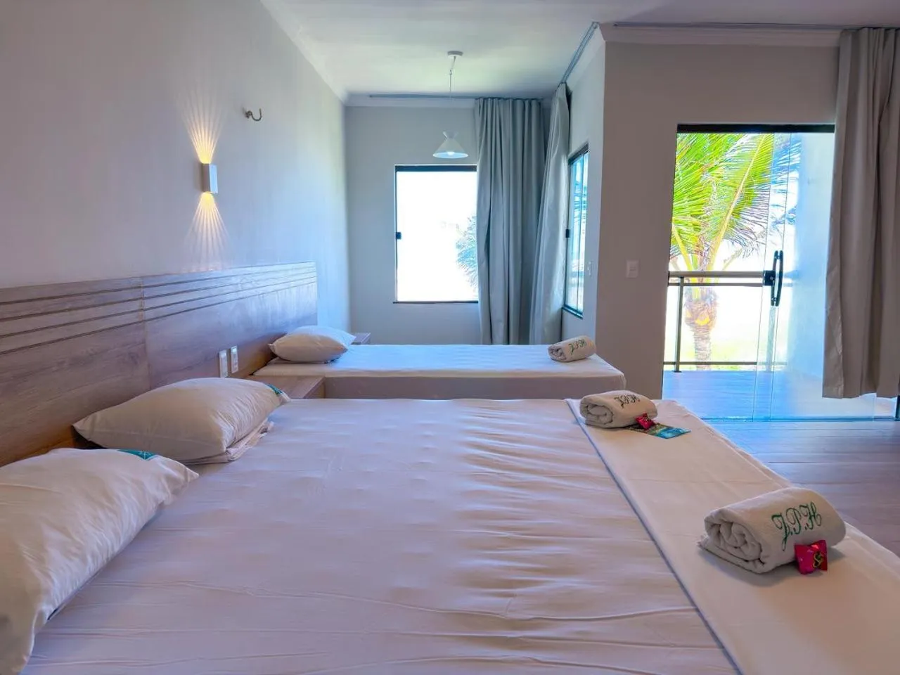 Bed in Jangadeiro Praia Hotel Resort - Parque Aquático e Pé na Areia