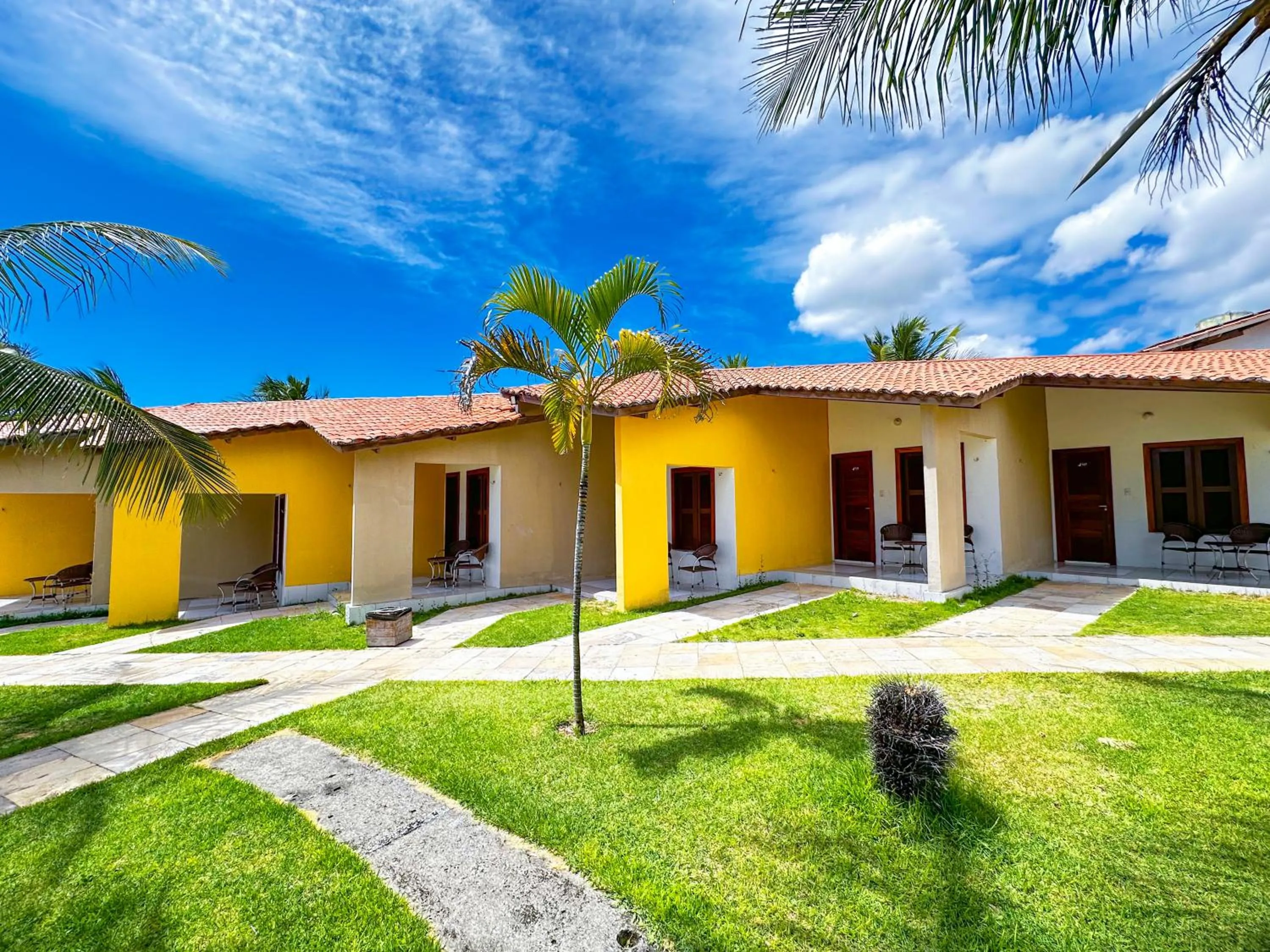 Patio in Jangadeiro Praia Hotel Resort - Parque Aquático e Pé na Areia