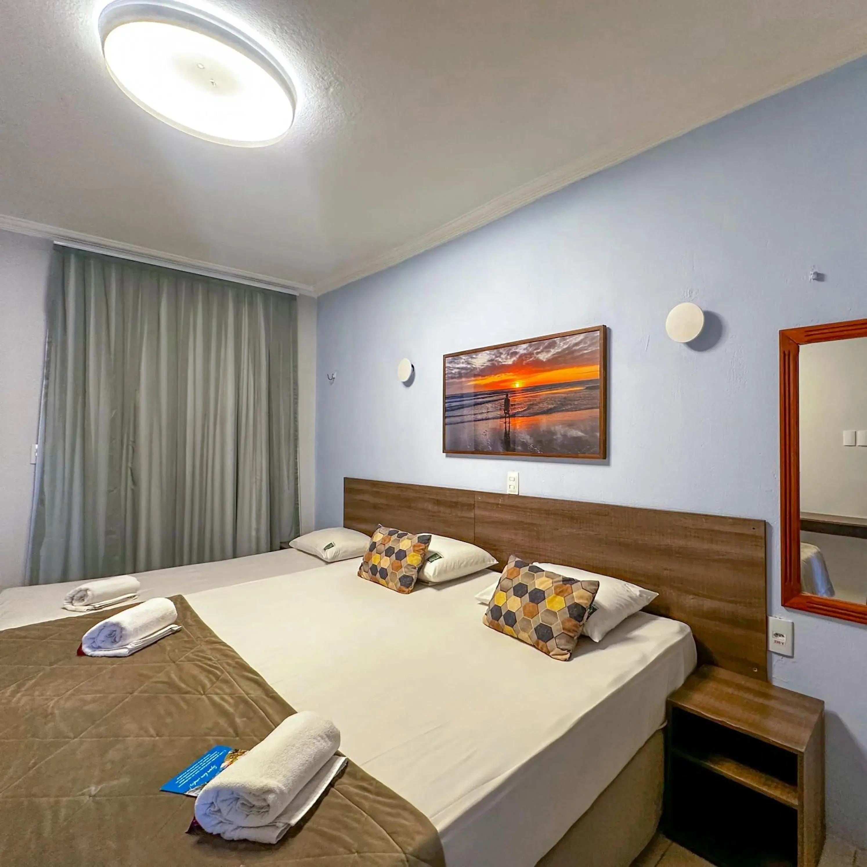 Bedroom, Bed in Jangadeiro Praia Hotel Resort - Parque Aquático e Pé na Areia Bedroom, Bed in Jangadeiro Praia Hotel Resort - Parque Aquático e Pé na Areia