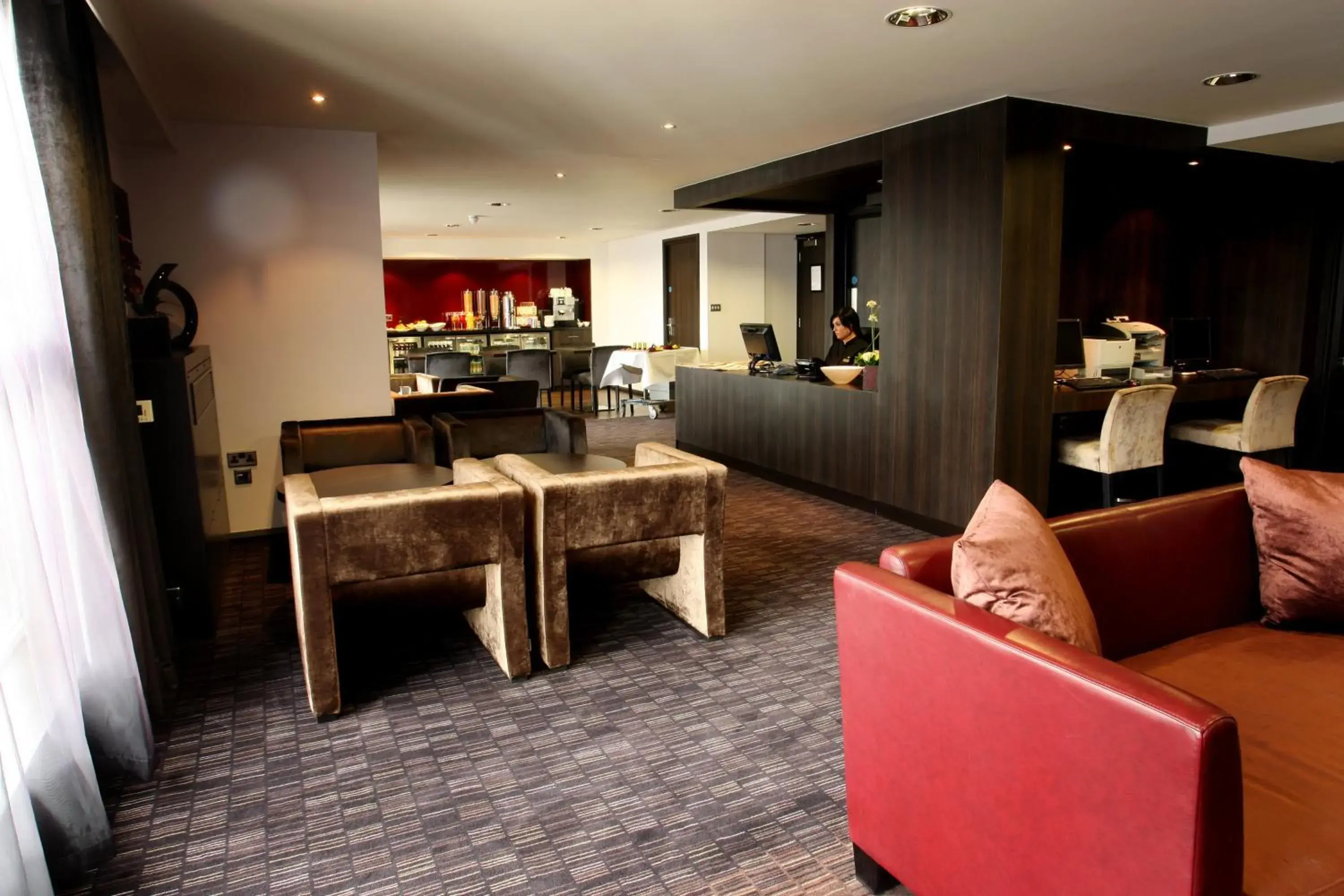 Lobby or reception in Crowne Plaza Birmingham City by IHG Lobby or reception in Crowne Plaza Birmingham City by IHG