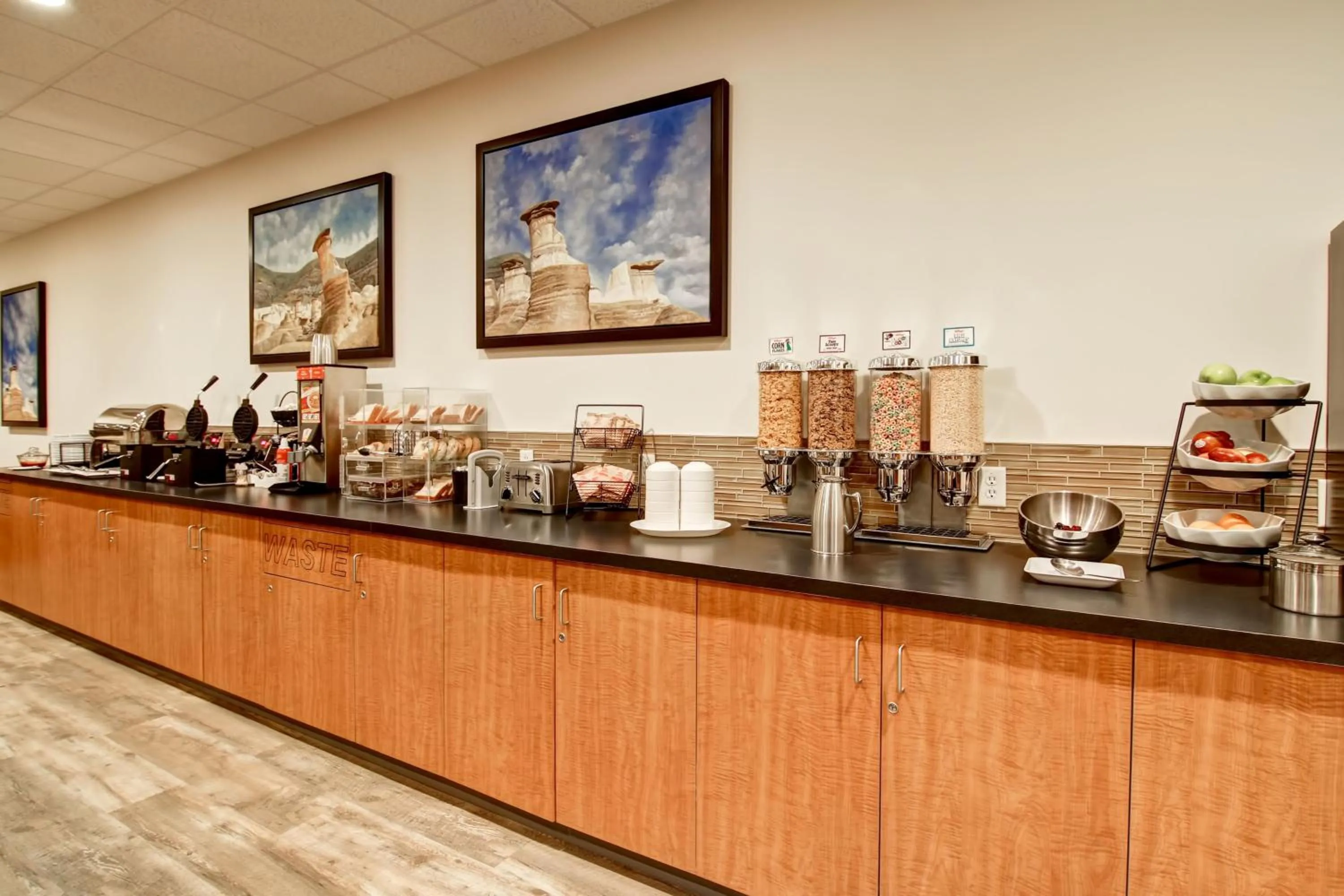 Buffet breakfast in Canalta Jurassic - Drumheller