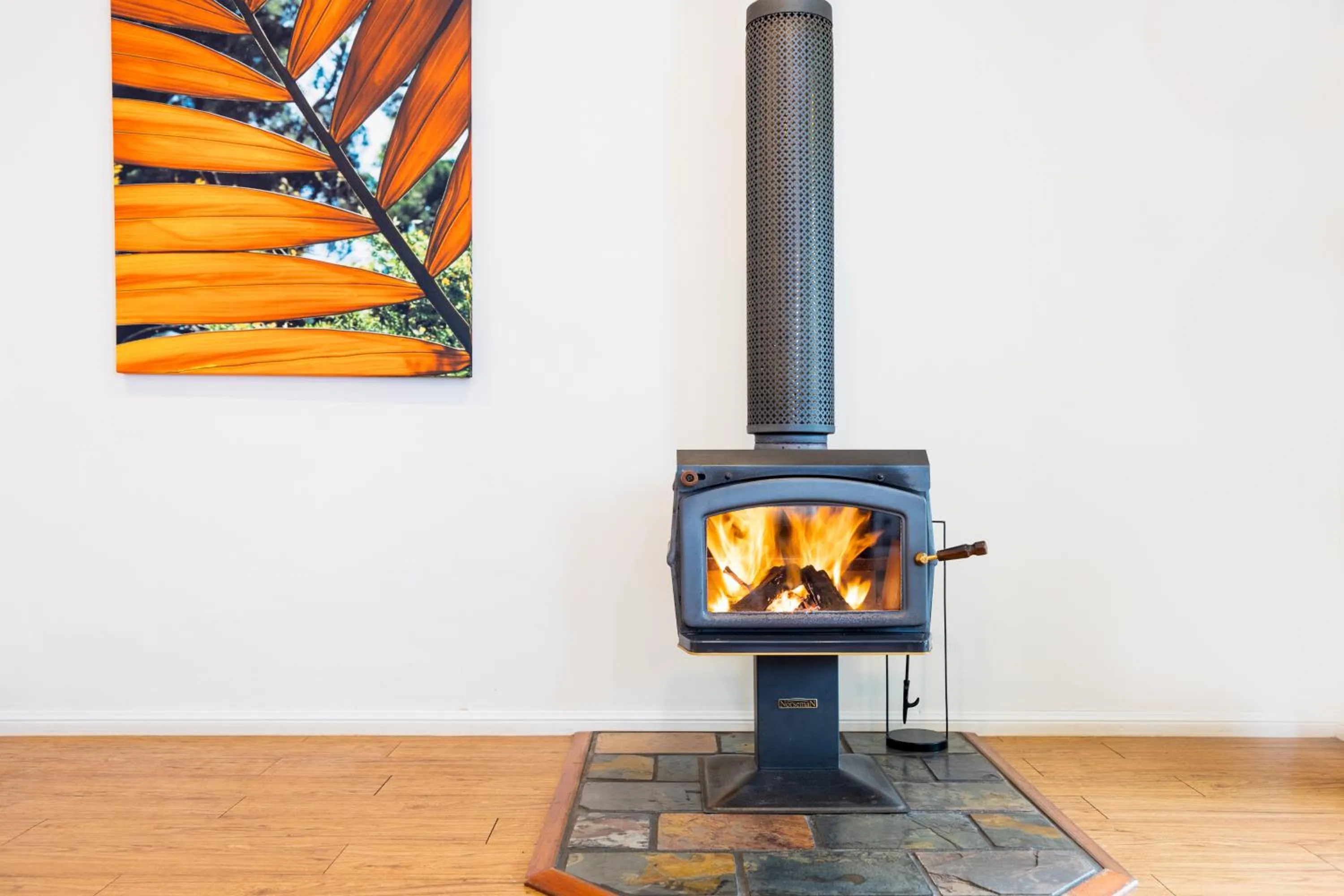 fireplace in Camelot Boutique Accommodation