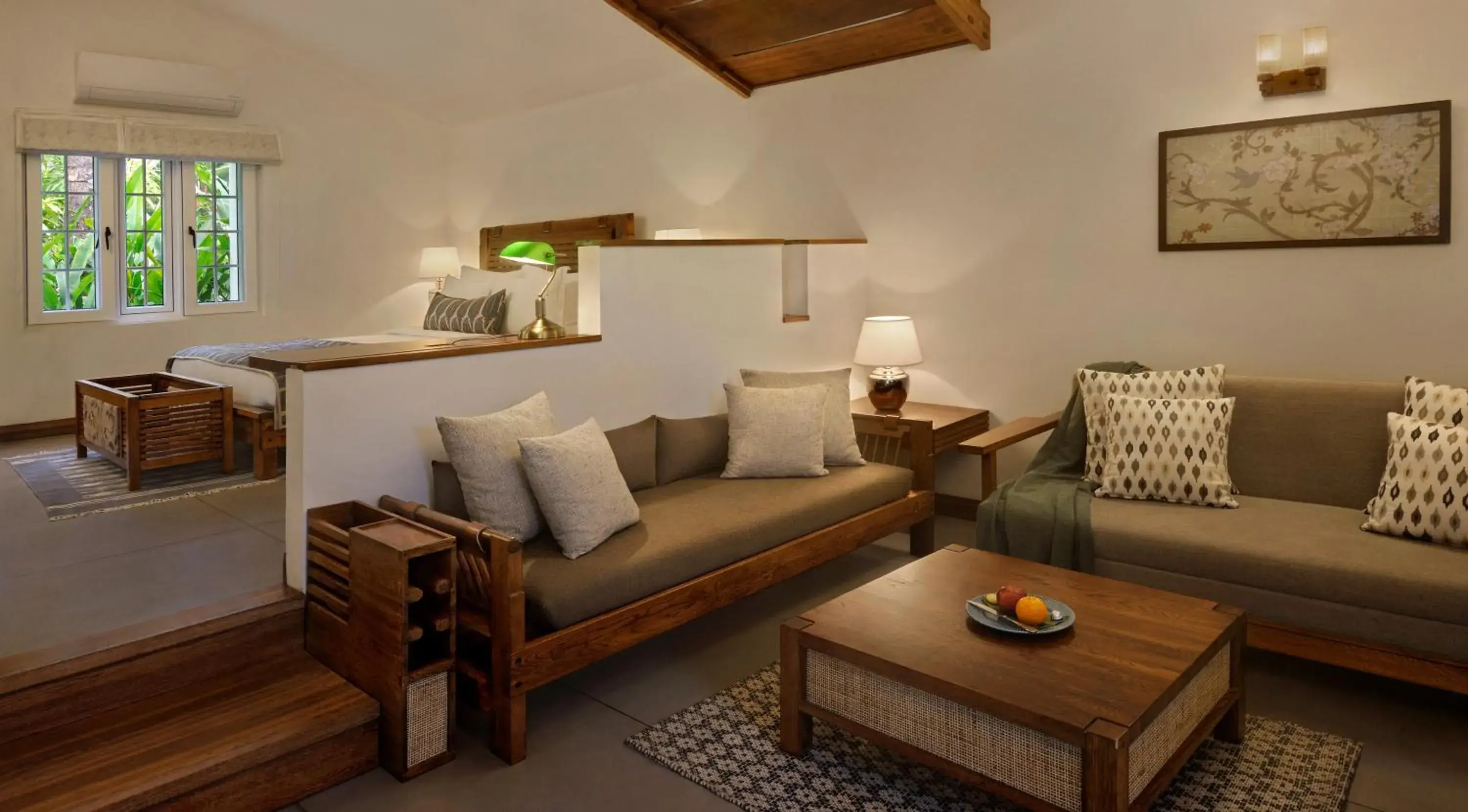 Living room in Amanvana Spa Resort, Coorg Living room in Amanvana Spa Resort, Coorg