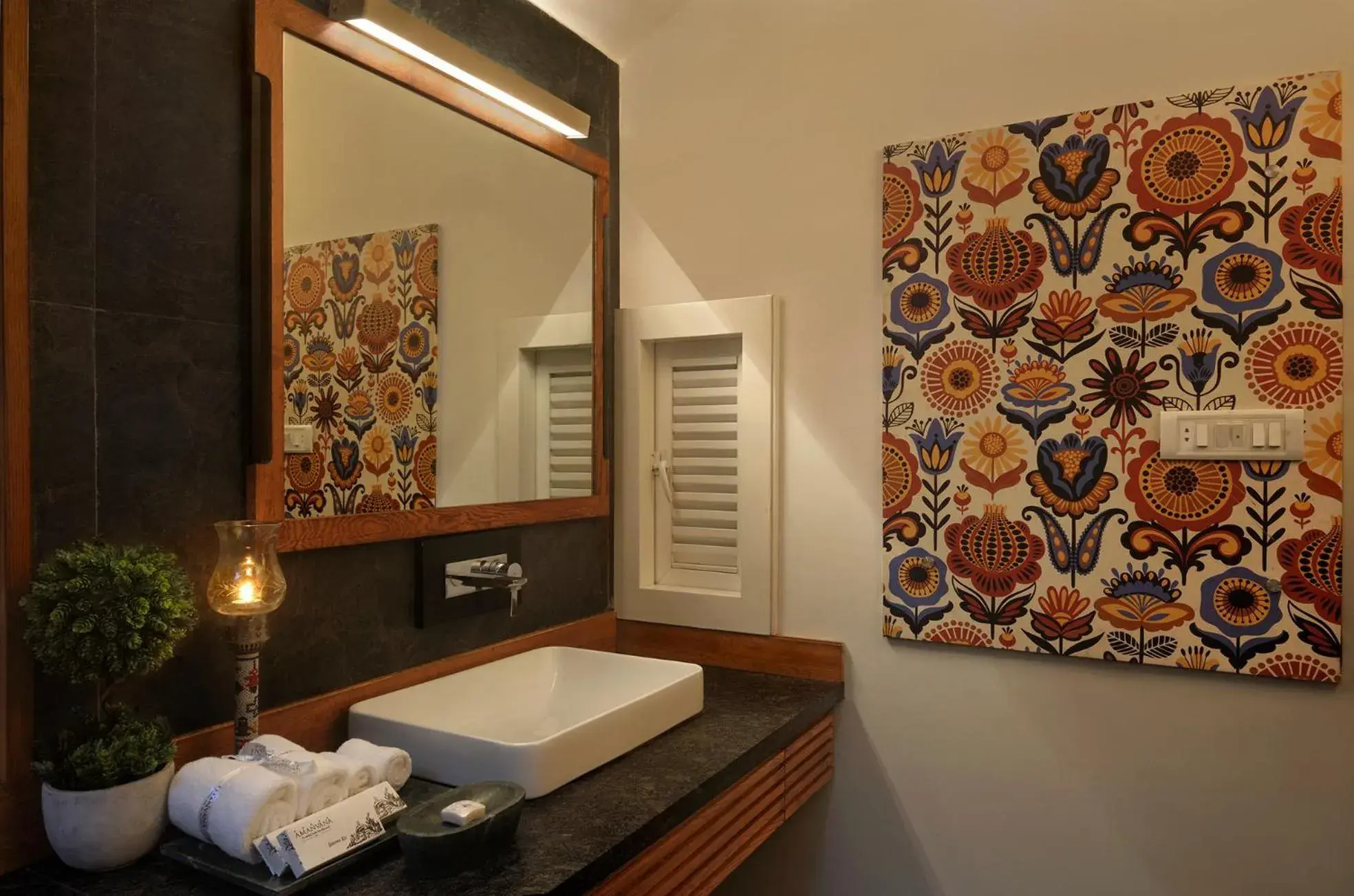 Bathroom in Amanvana Spa Resort, Coorg Bathroom in Amanvana Spa Resort, Coorg