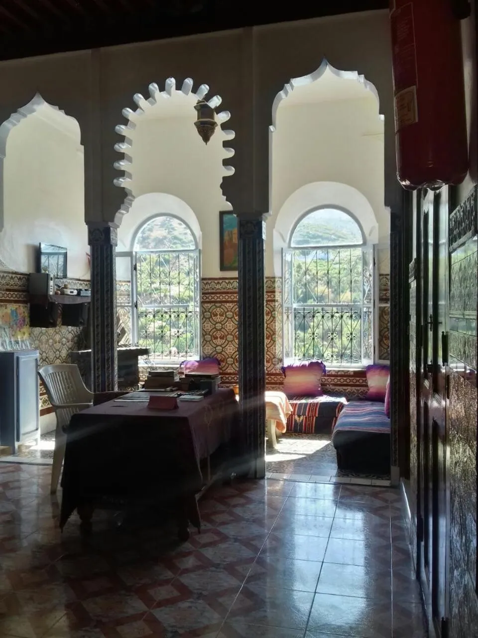 Communal lounge/ TV room in Hotel Anaia