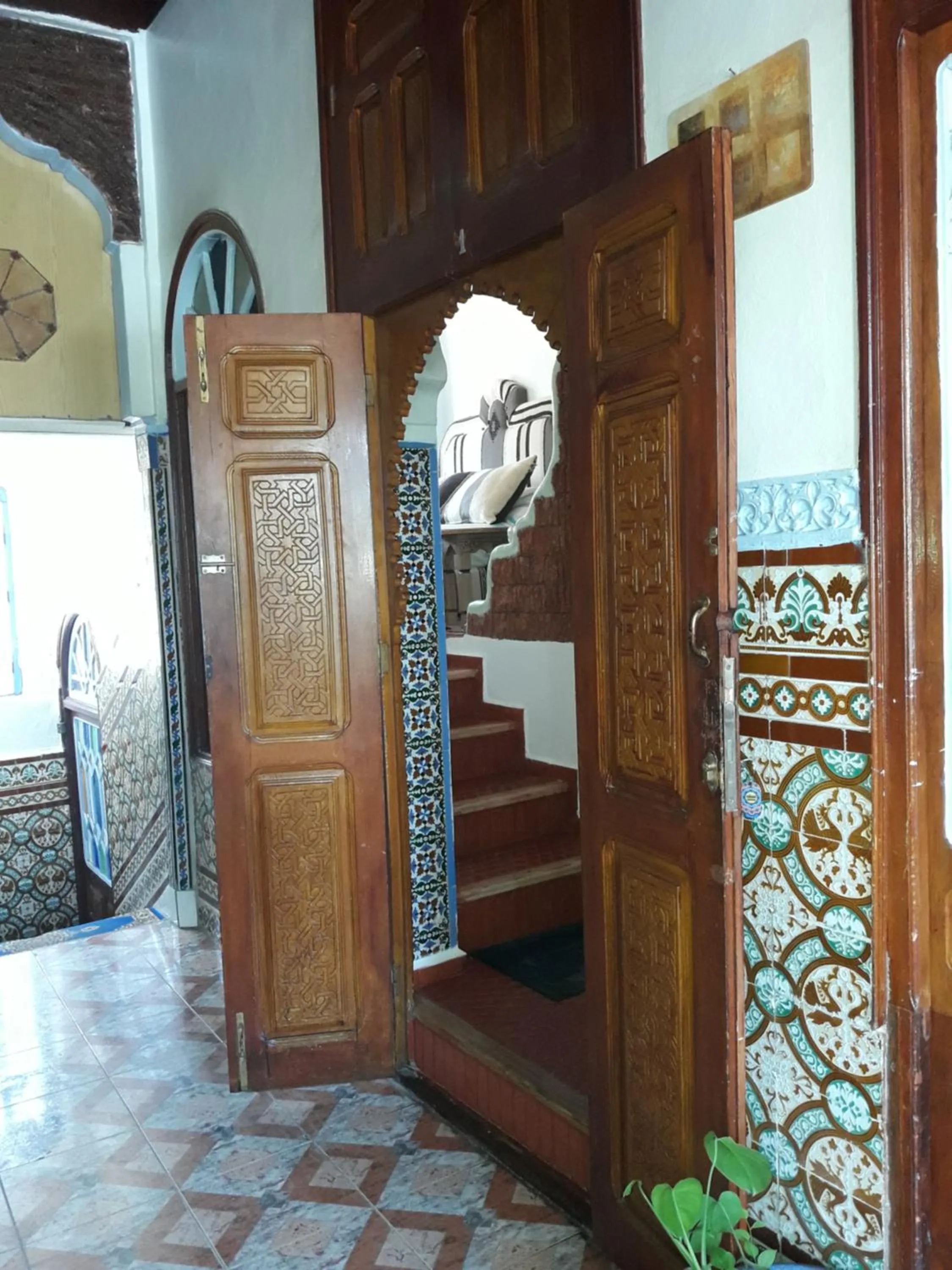 Inner courtyard view in Hotel Anaia