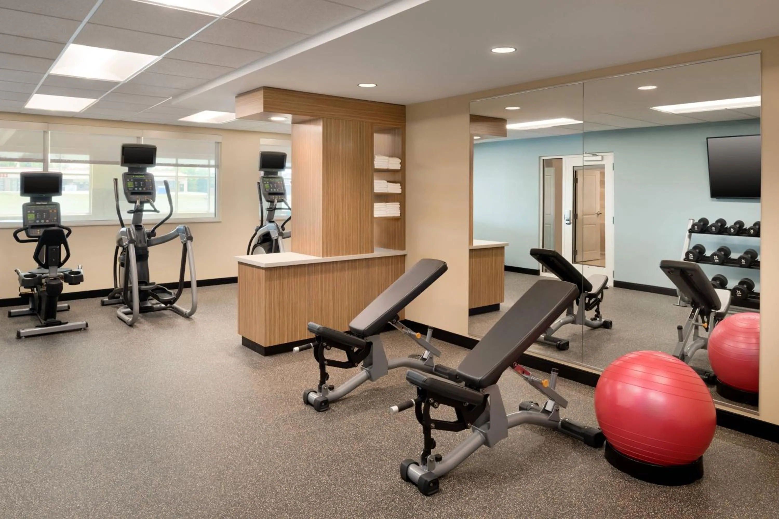 Fitness centre/facilities in TownePlace Suites by Marriott Joliet Minooka