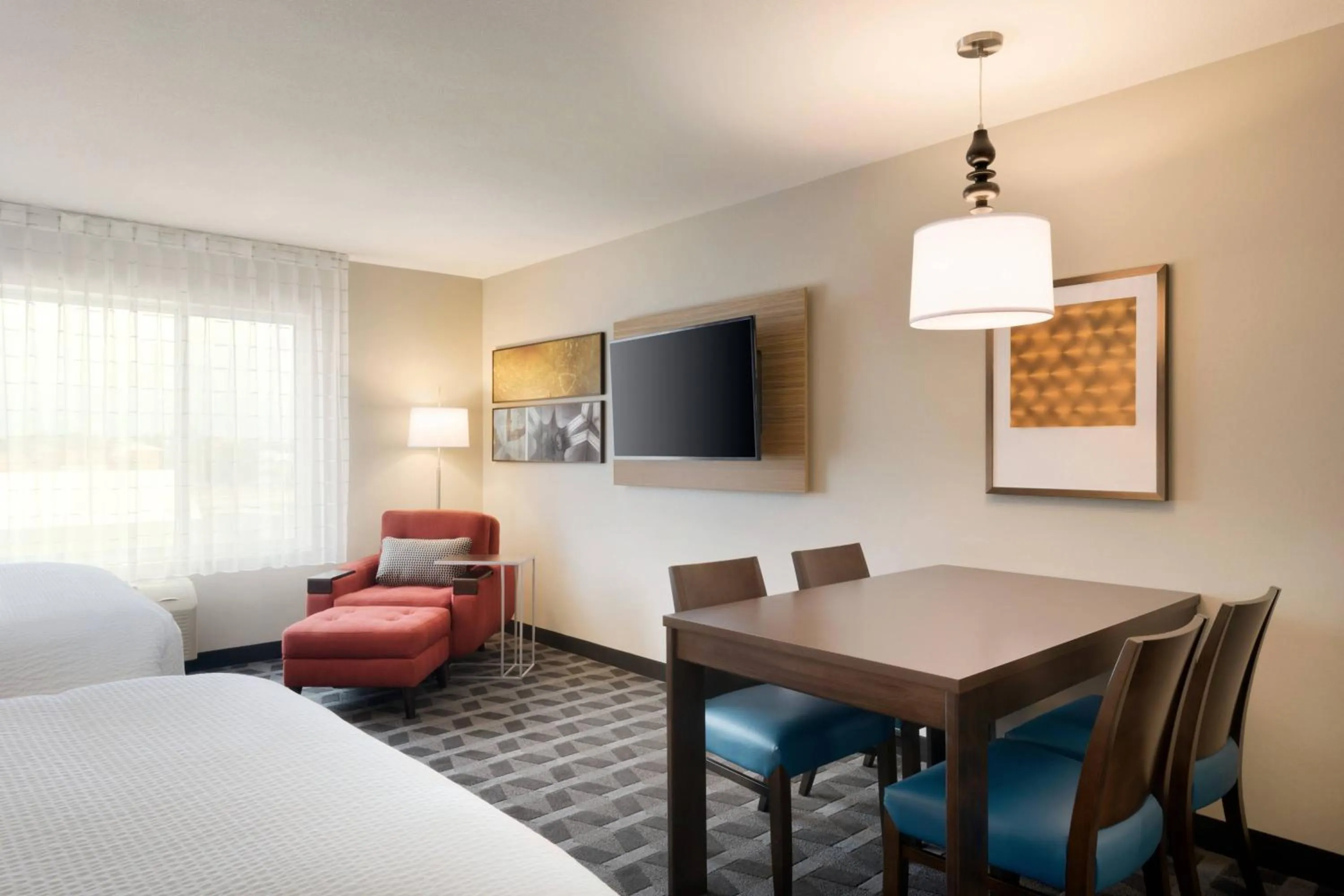 Bedroom, Bed in TownePlace Suites by Marriott Joliet Minooka