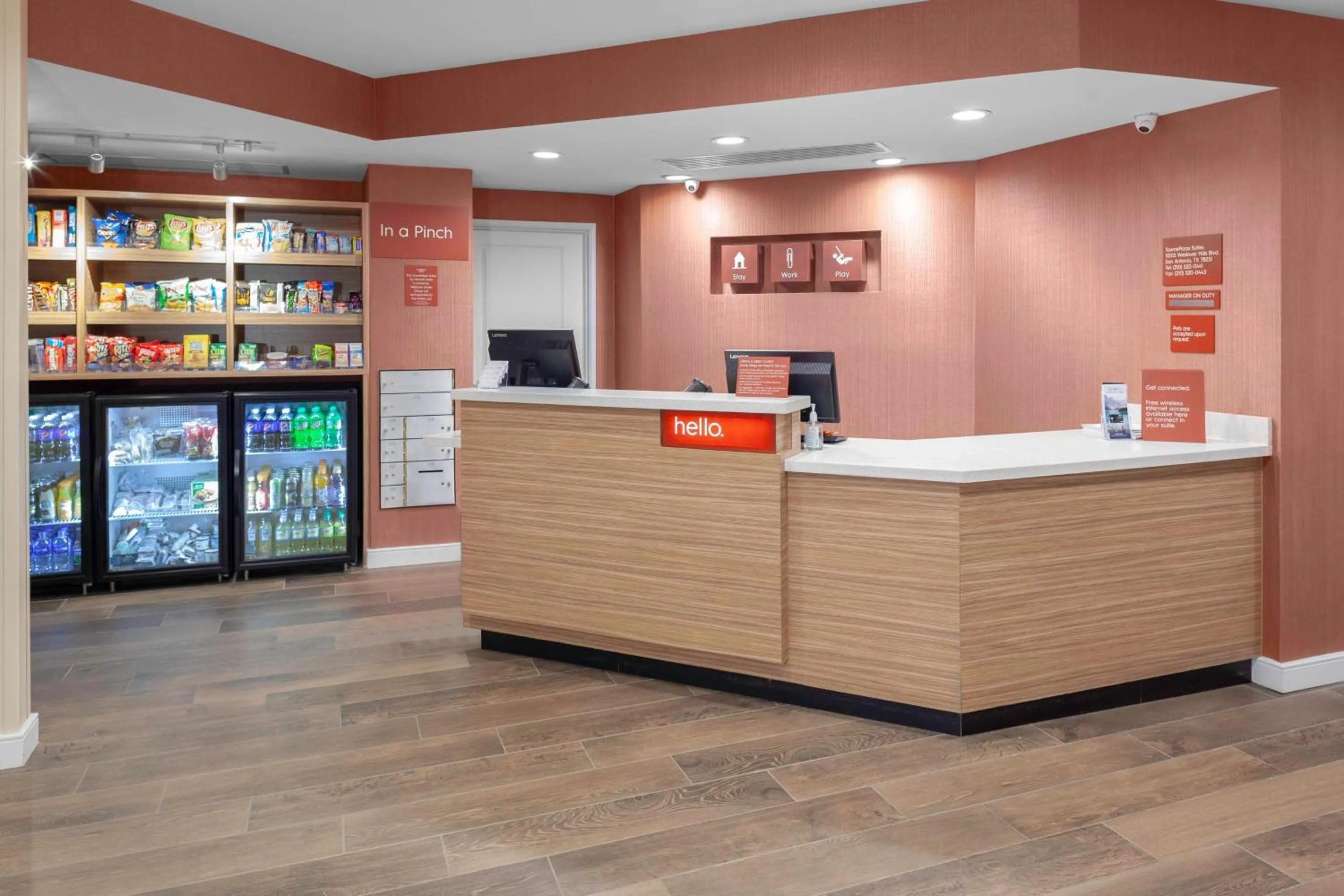 Lobby or reception in TownePlace Suites by Marriott San Antonio Westover Hills