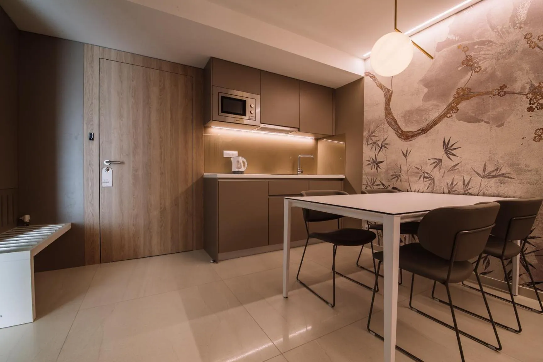 Kitchen or kitchenette in Aparthotel Joel