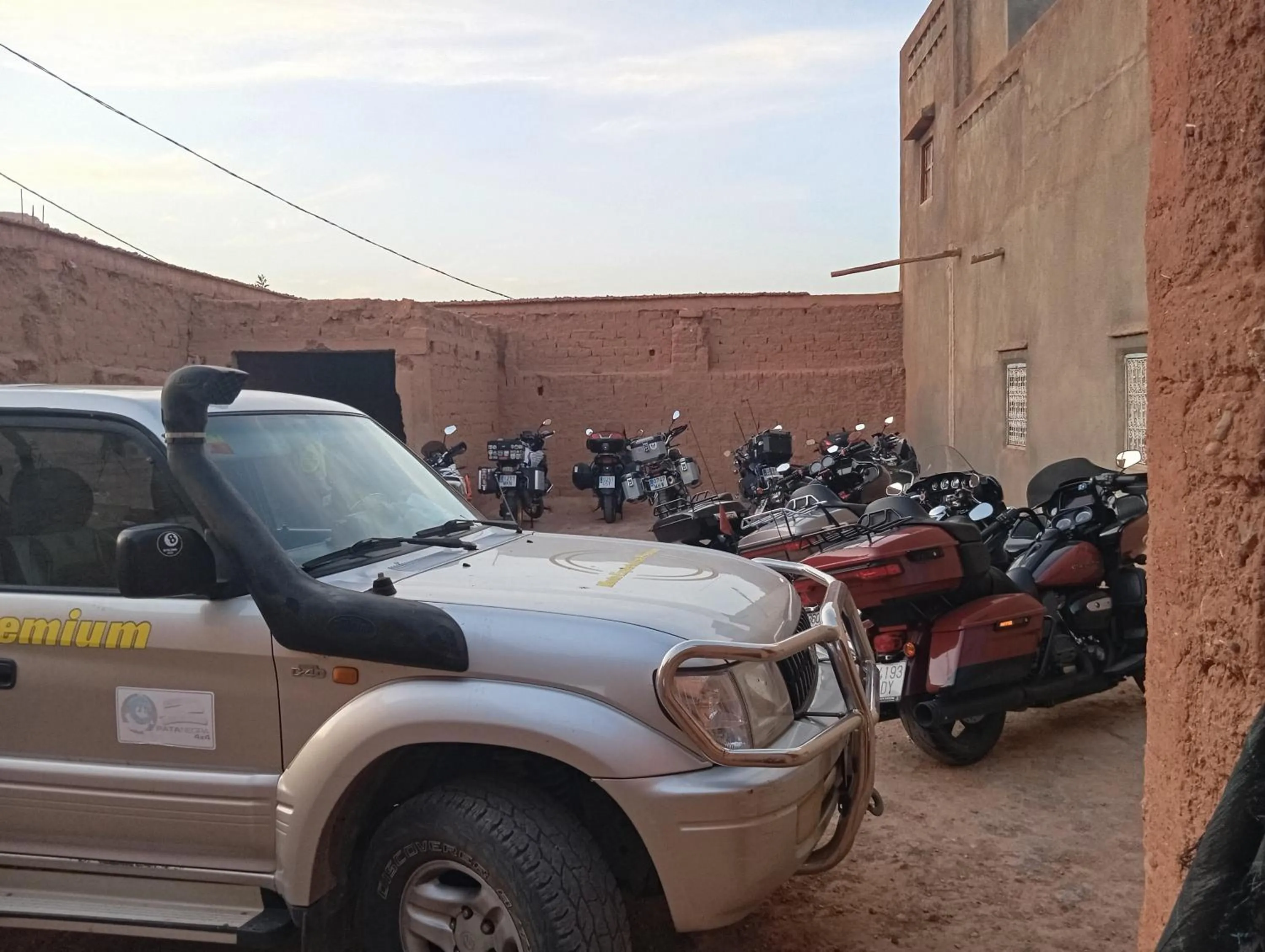 Parking in Kasbah tifaoute ait Ben haddou