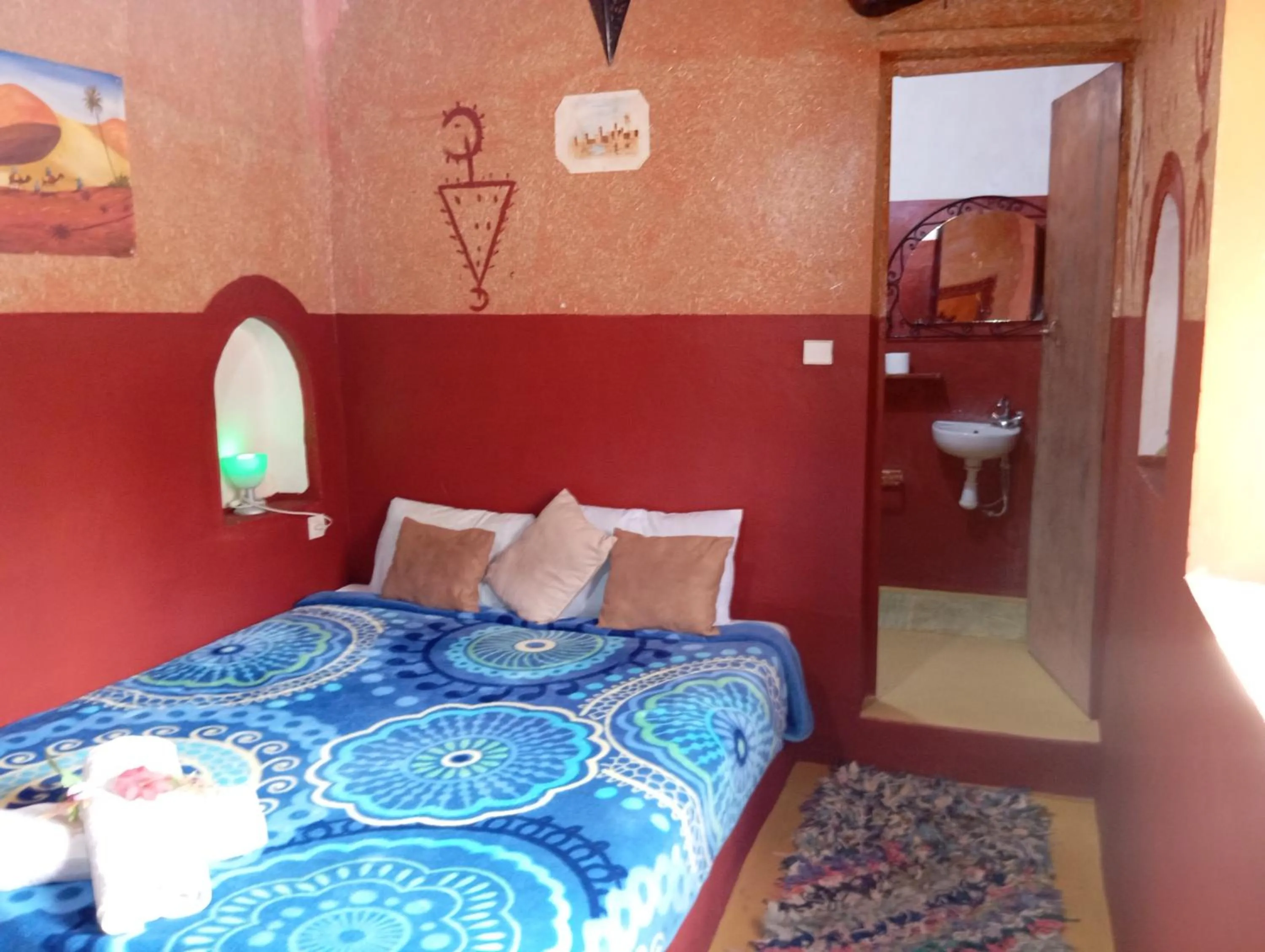 Bedroom, Bed in Kasbah tifaoute ait Ben haddou