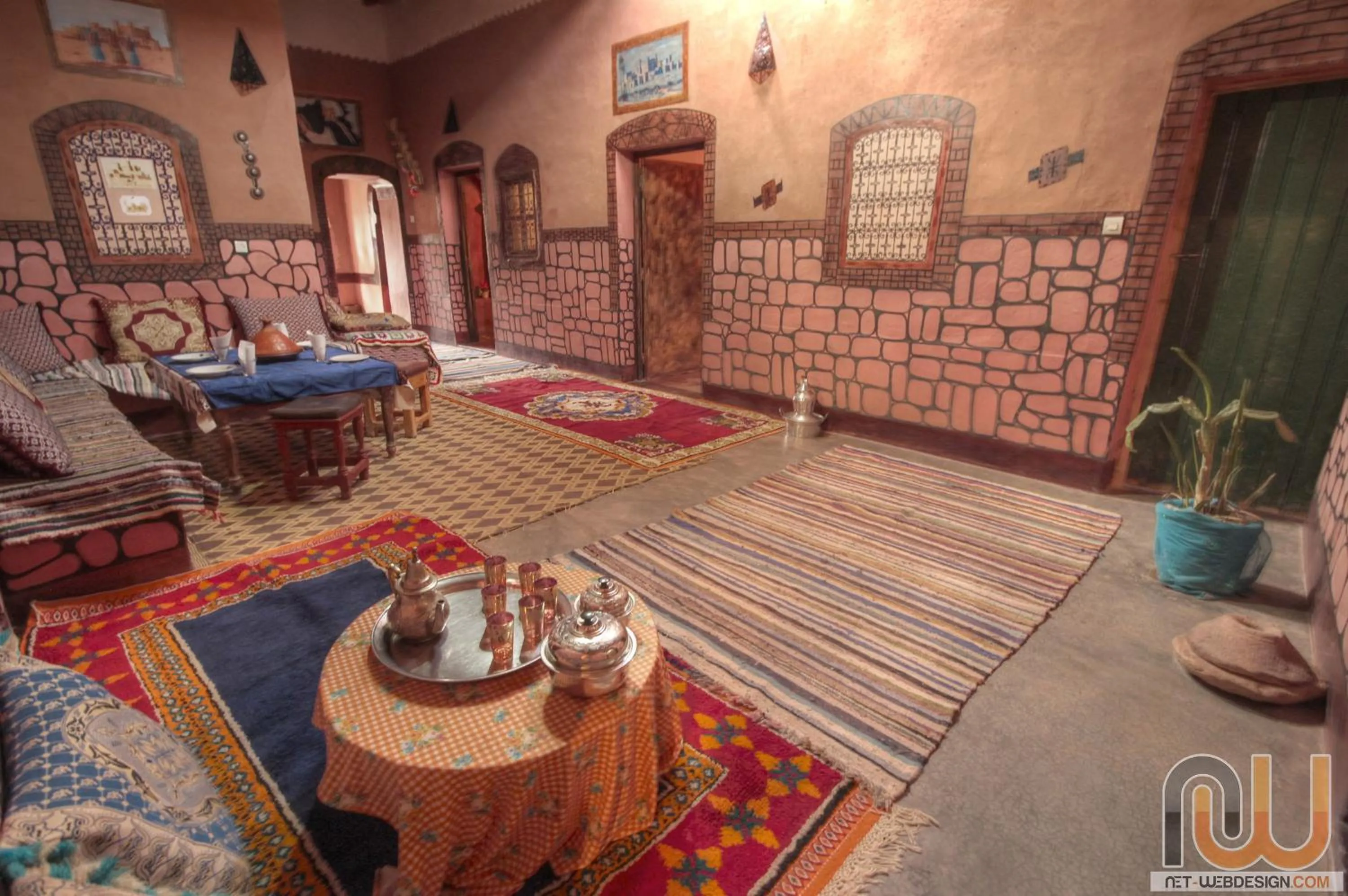 Patio in Kasbah tifaoute ait Ben haddou