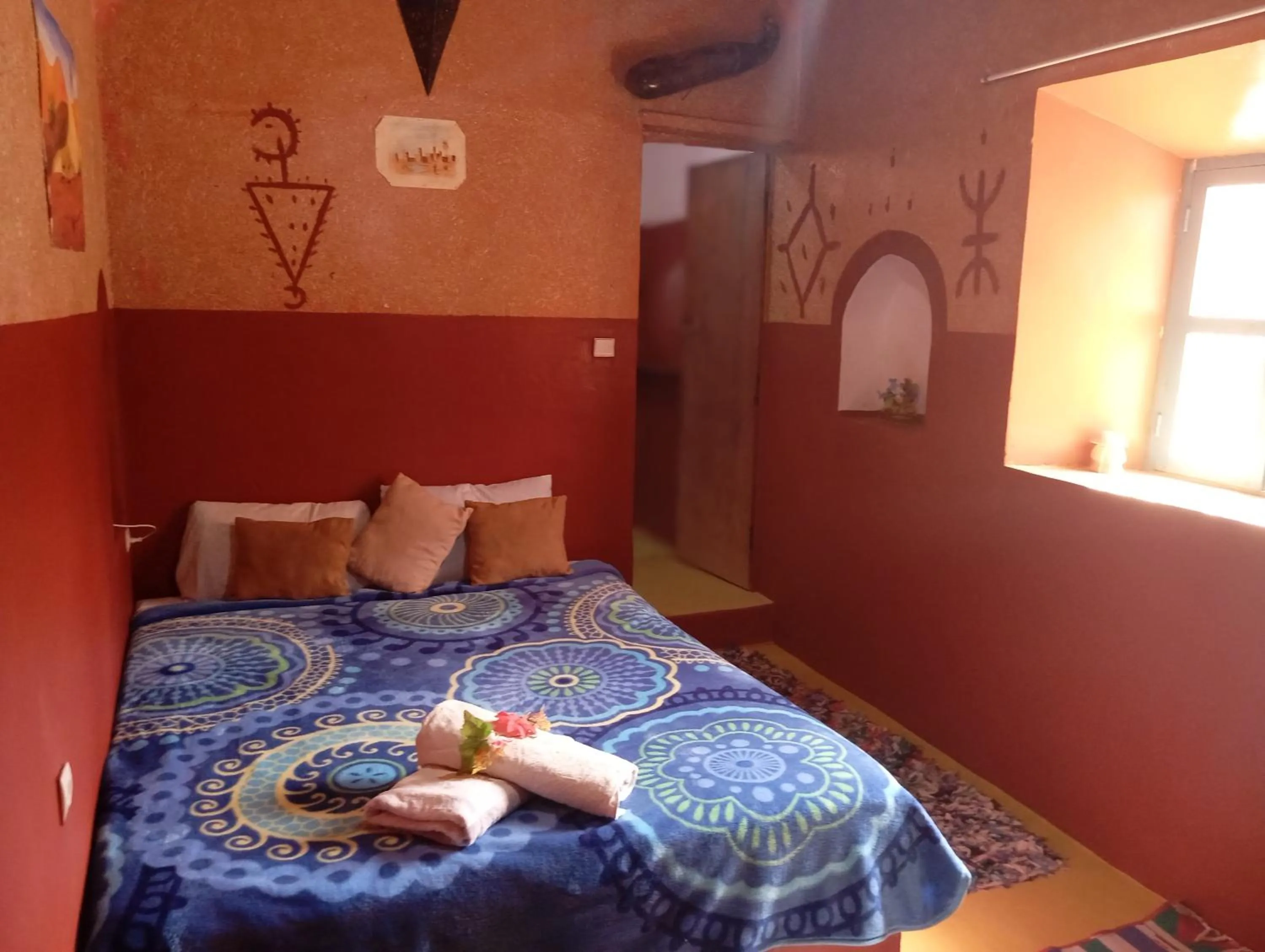 Bedroom, Bed in Kasbah tifaoute ait Ben haddou