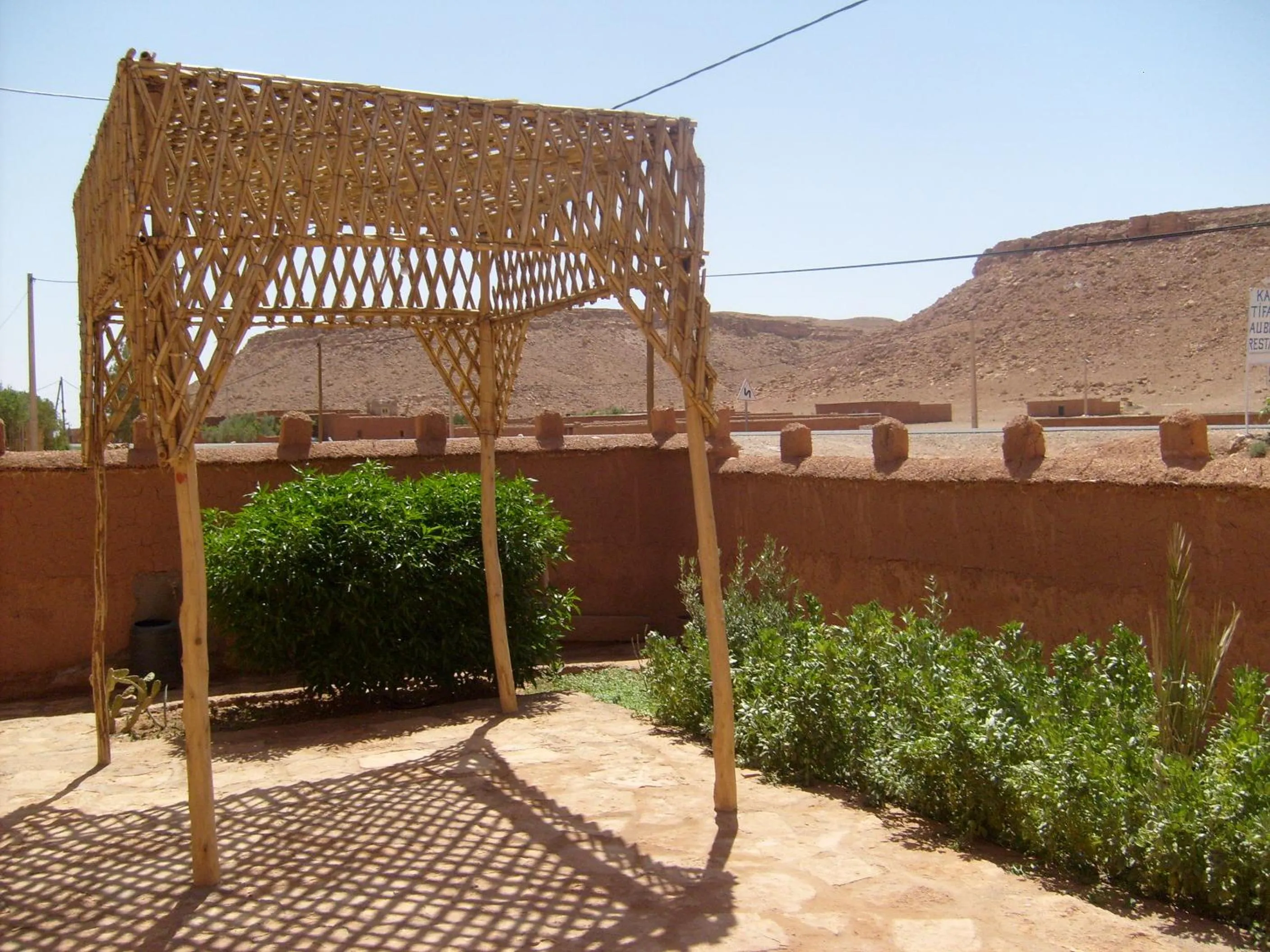 Patio in Kasbah tifaoute ait Ben haddou