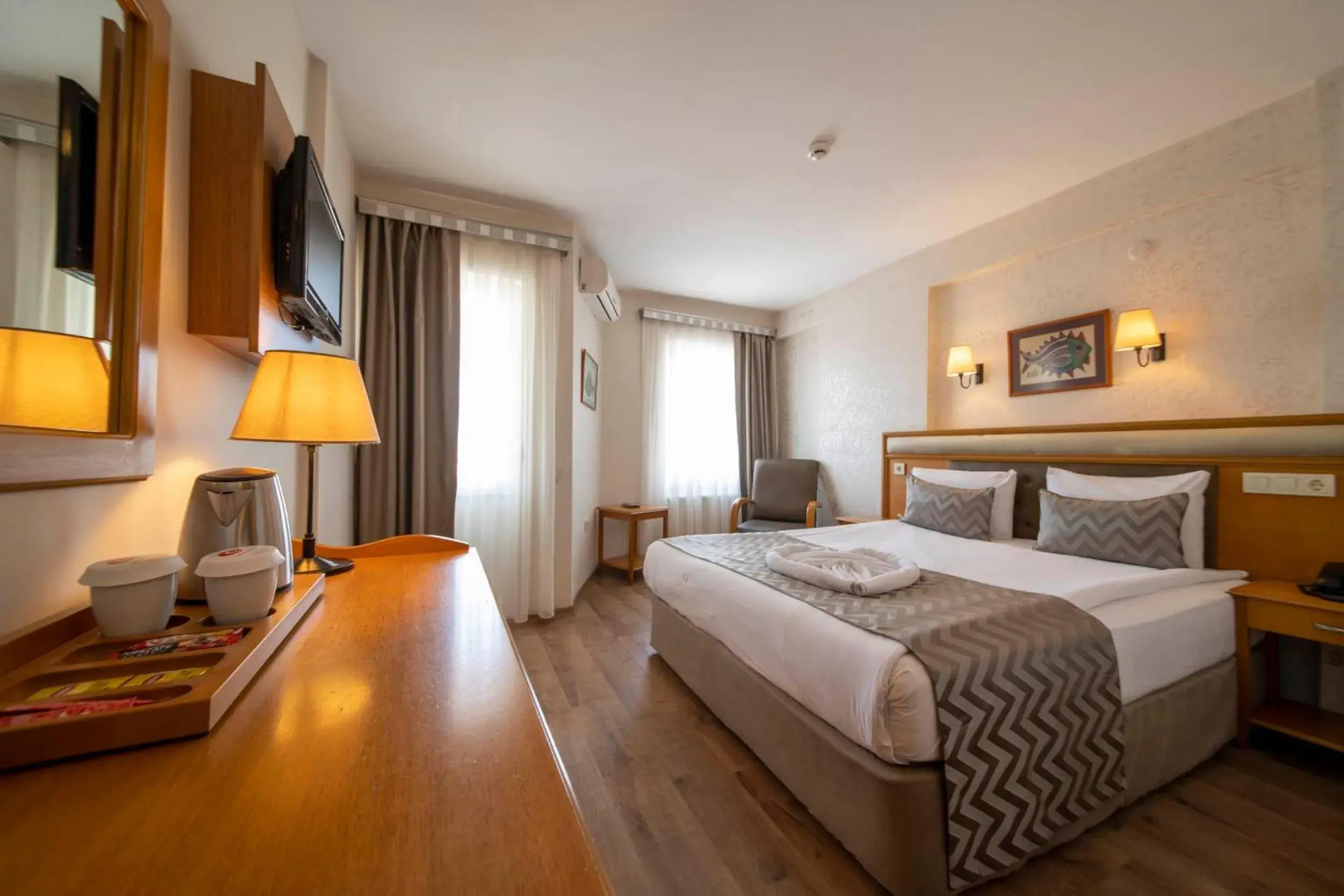 Bed in Çanak Hotel Bed in Çanak Hotel