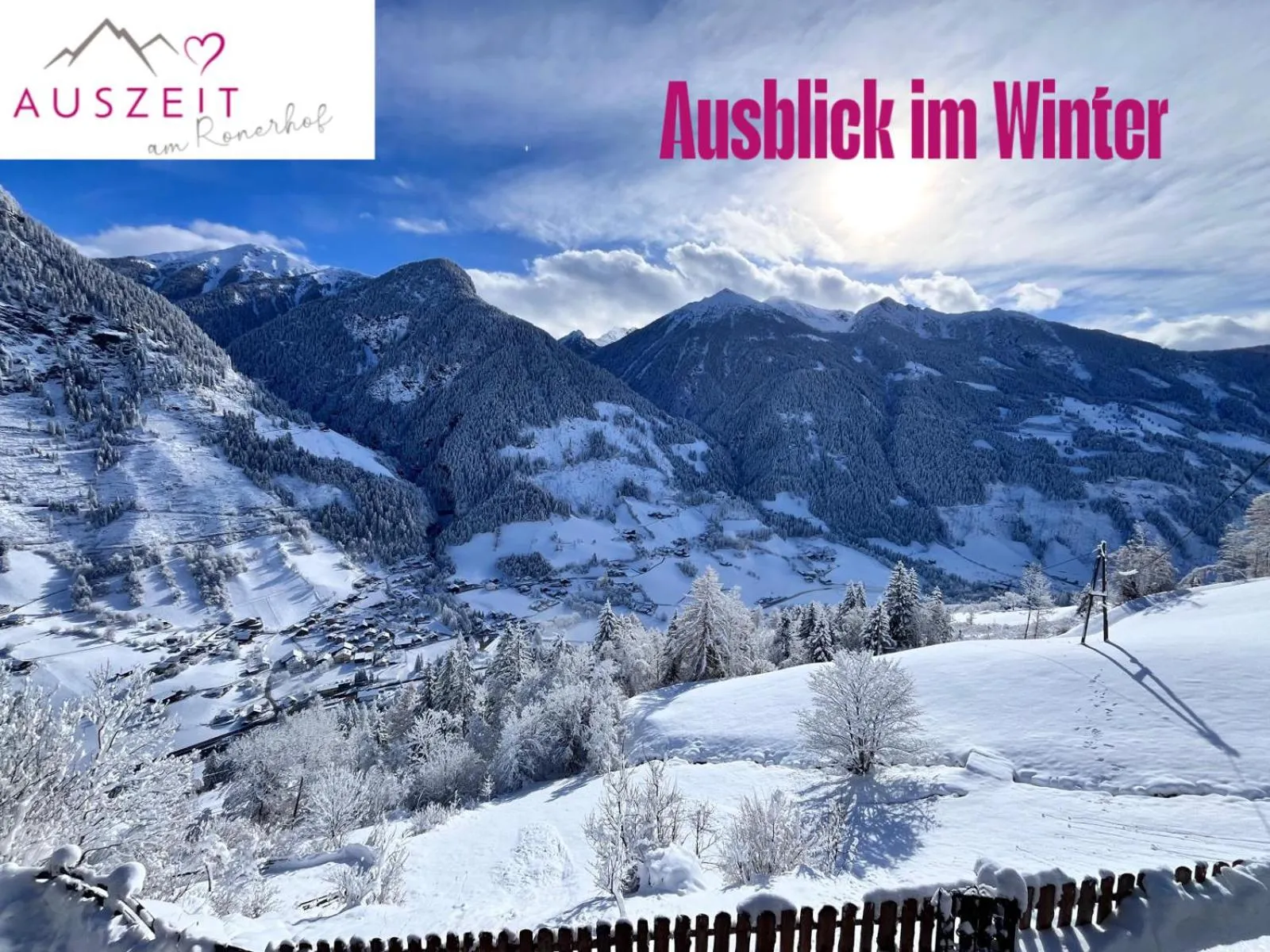 Mountain view in Ferienwohnung Suntinger