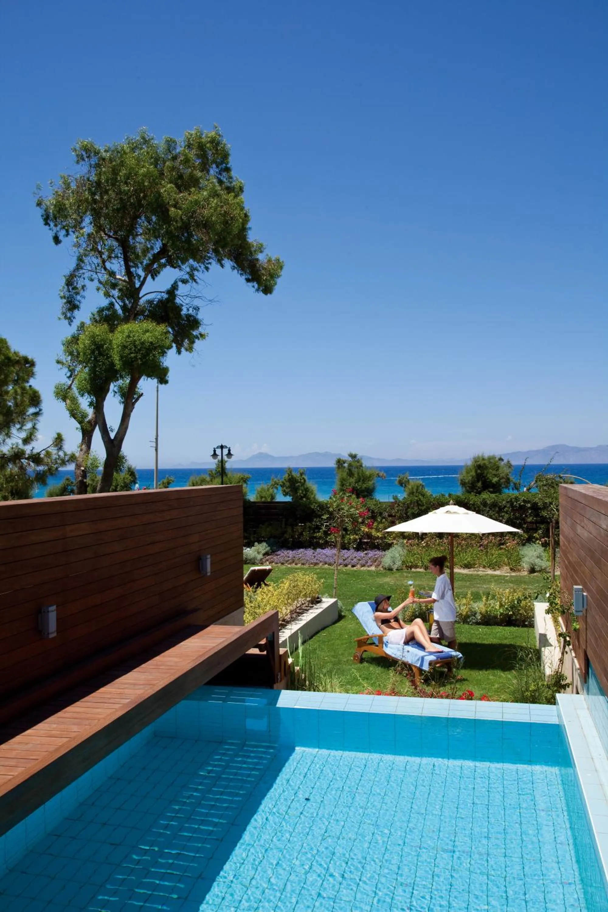 People, Swimming Pool in Elite Suites by Rhodes Bay