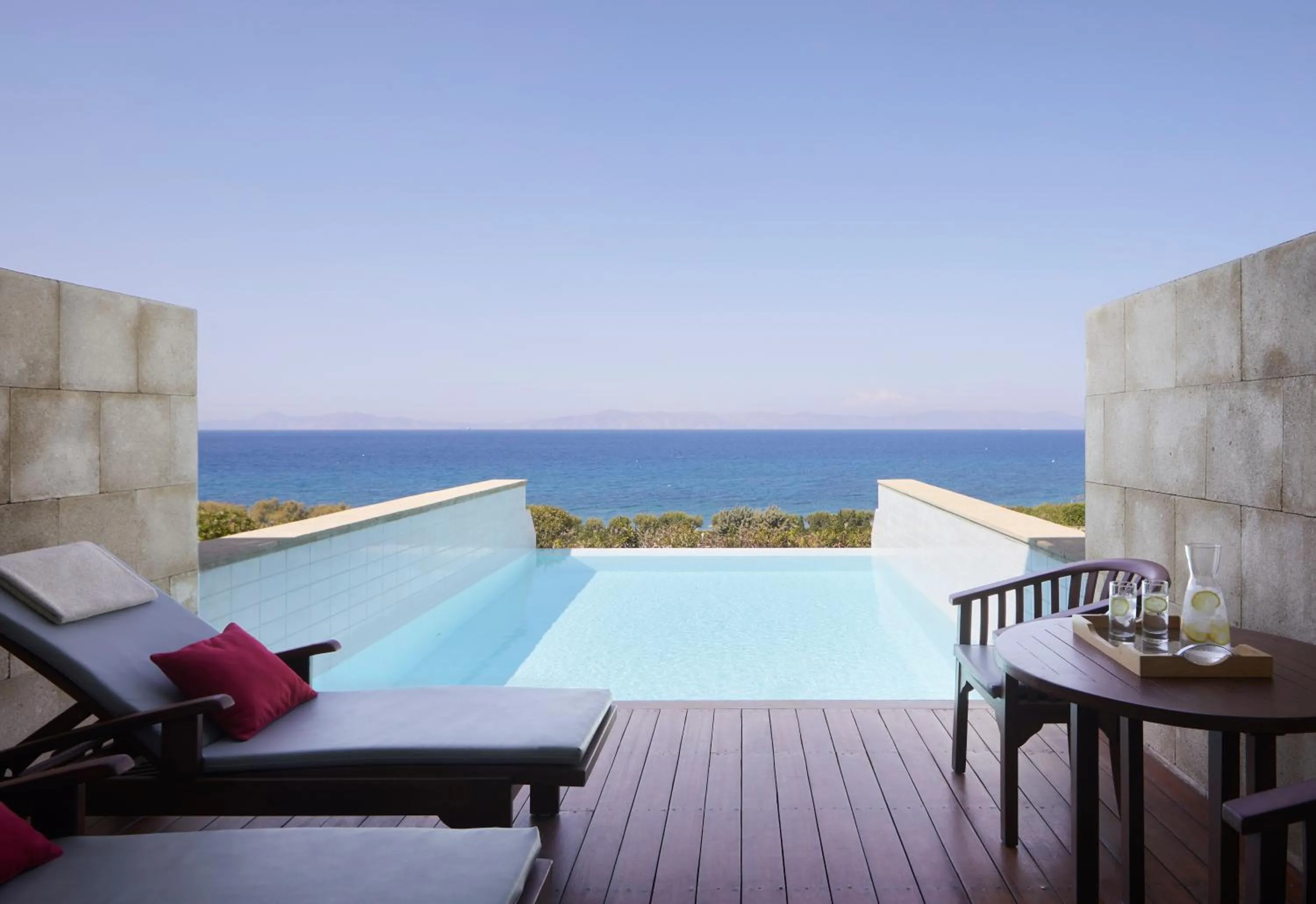 Sea view, Swimming Pool in Elite Suites by Rhodes Bay