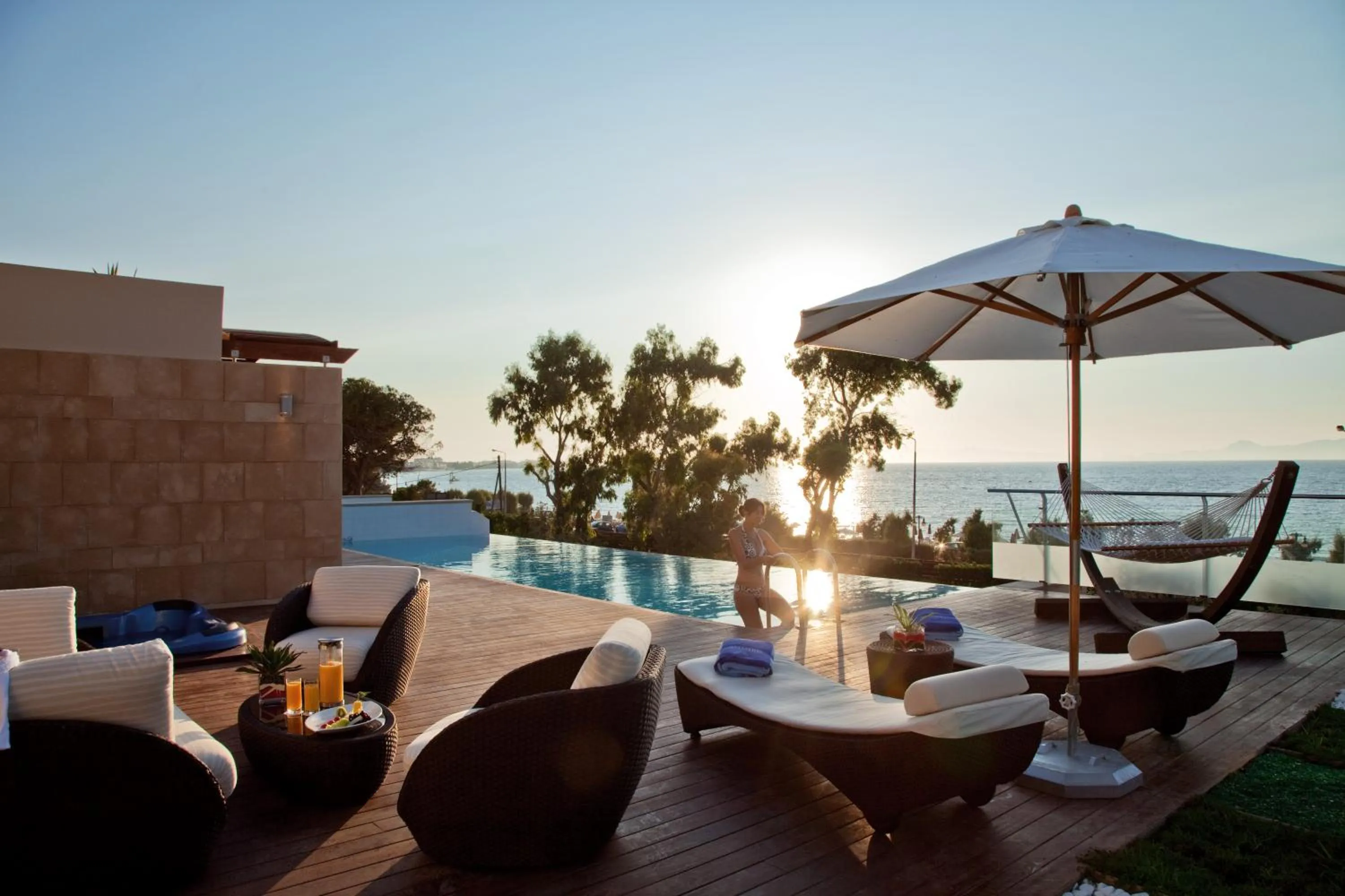 People in Elite Suites by Rhodes Bay