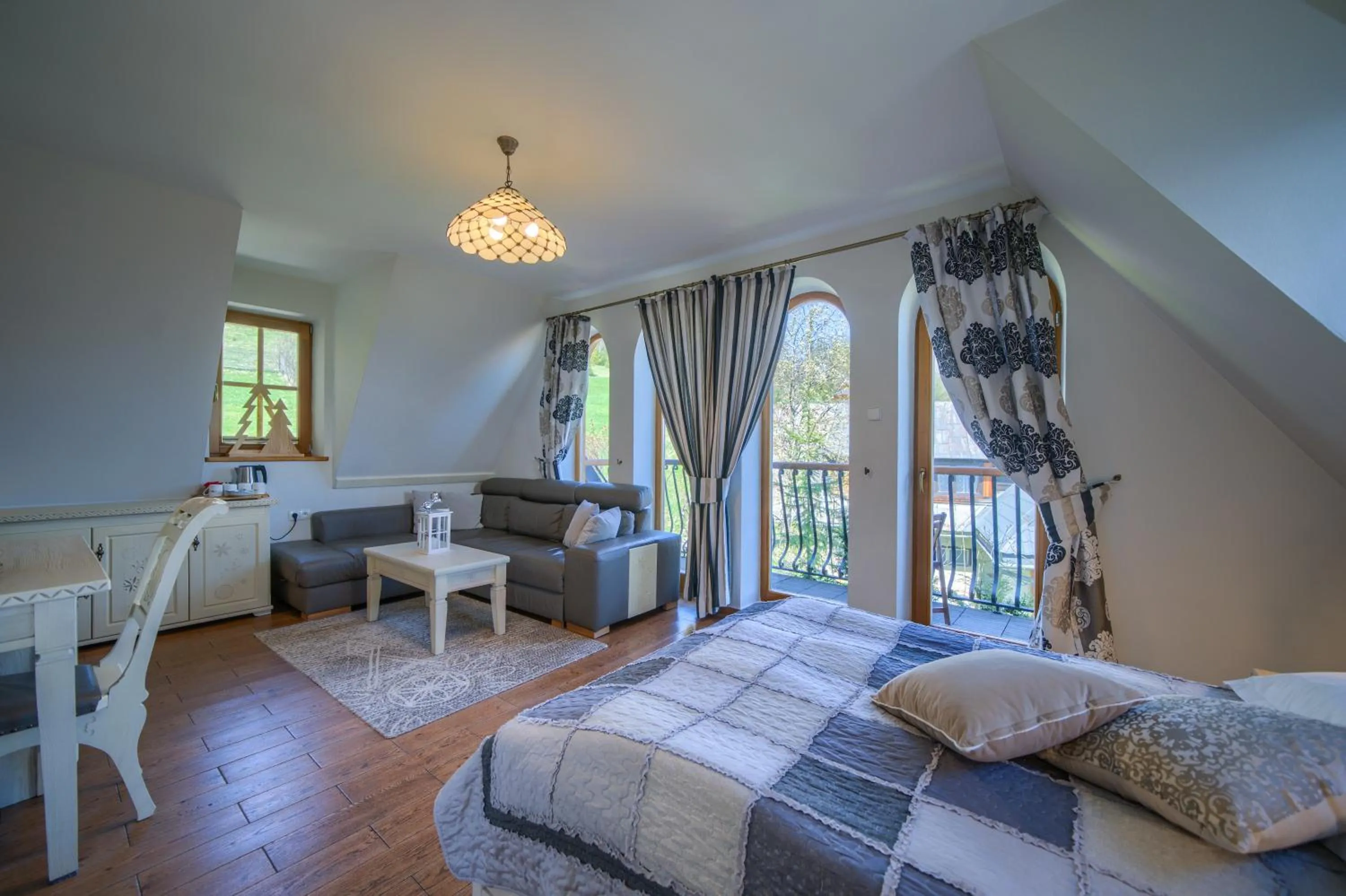 Living room, Bed in Butorowy Dwór