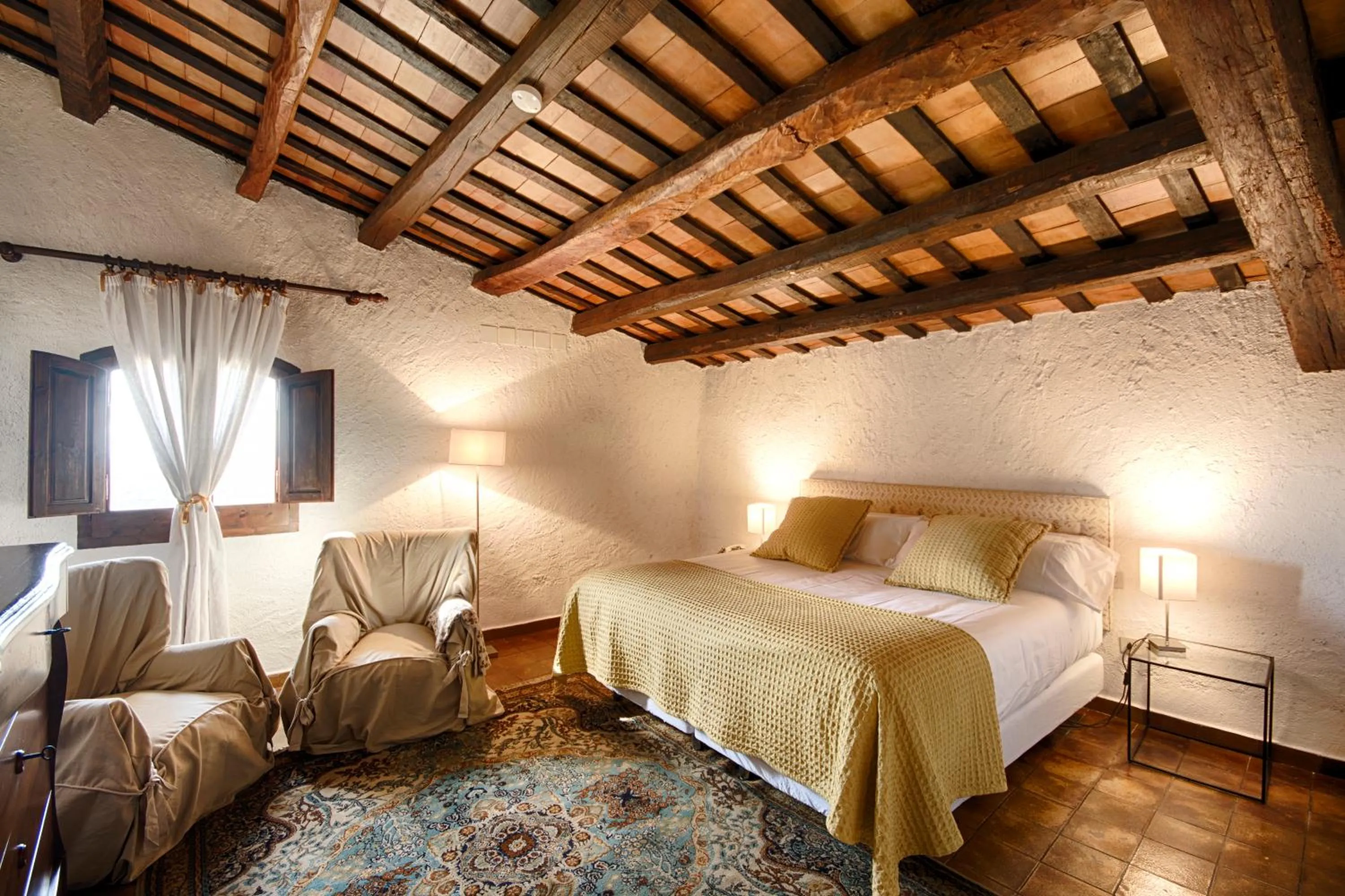 Bed in Masia Can Pou