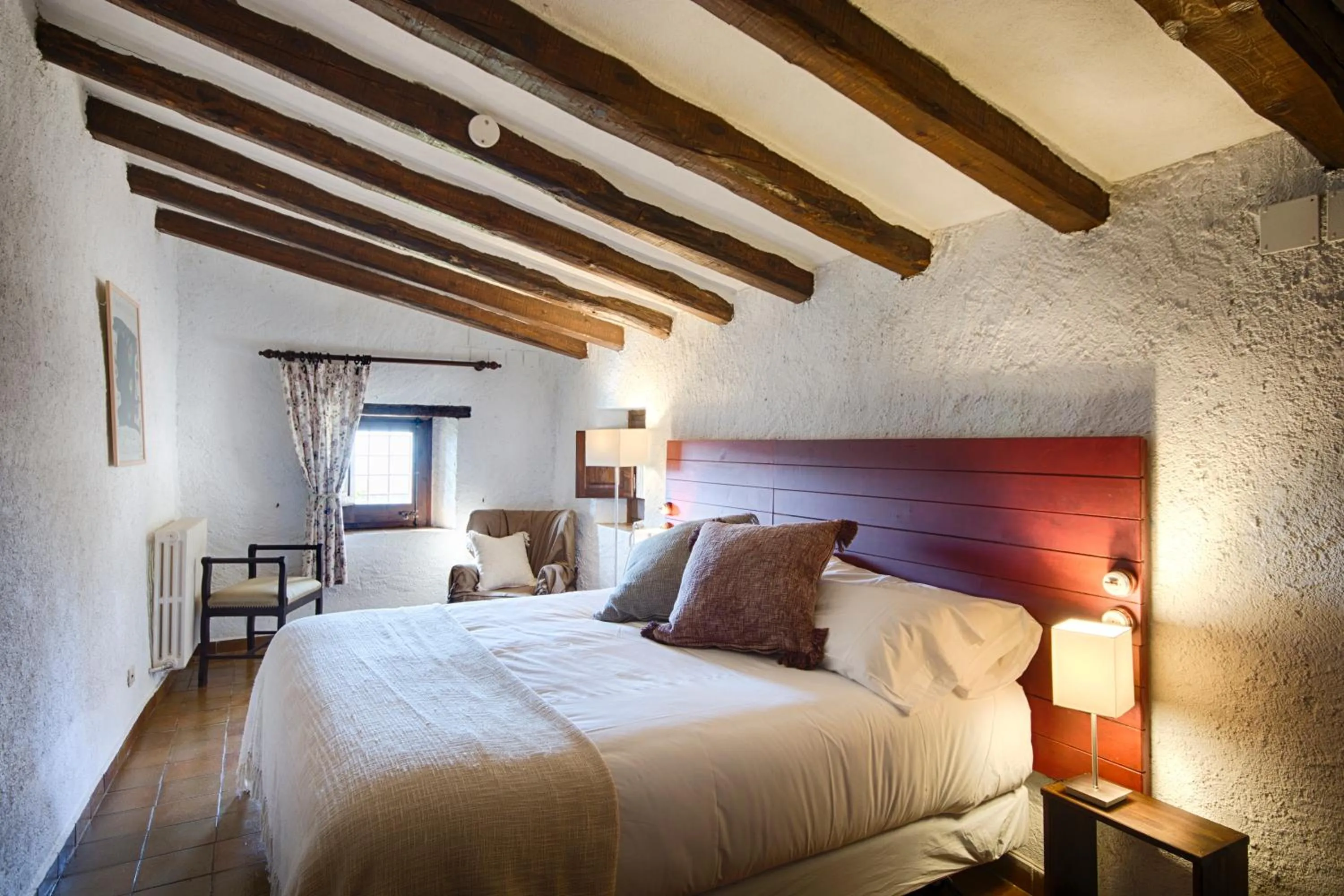 Bedroom, Bed in Masia Can Pou