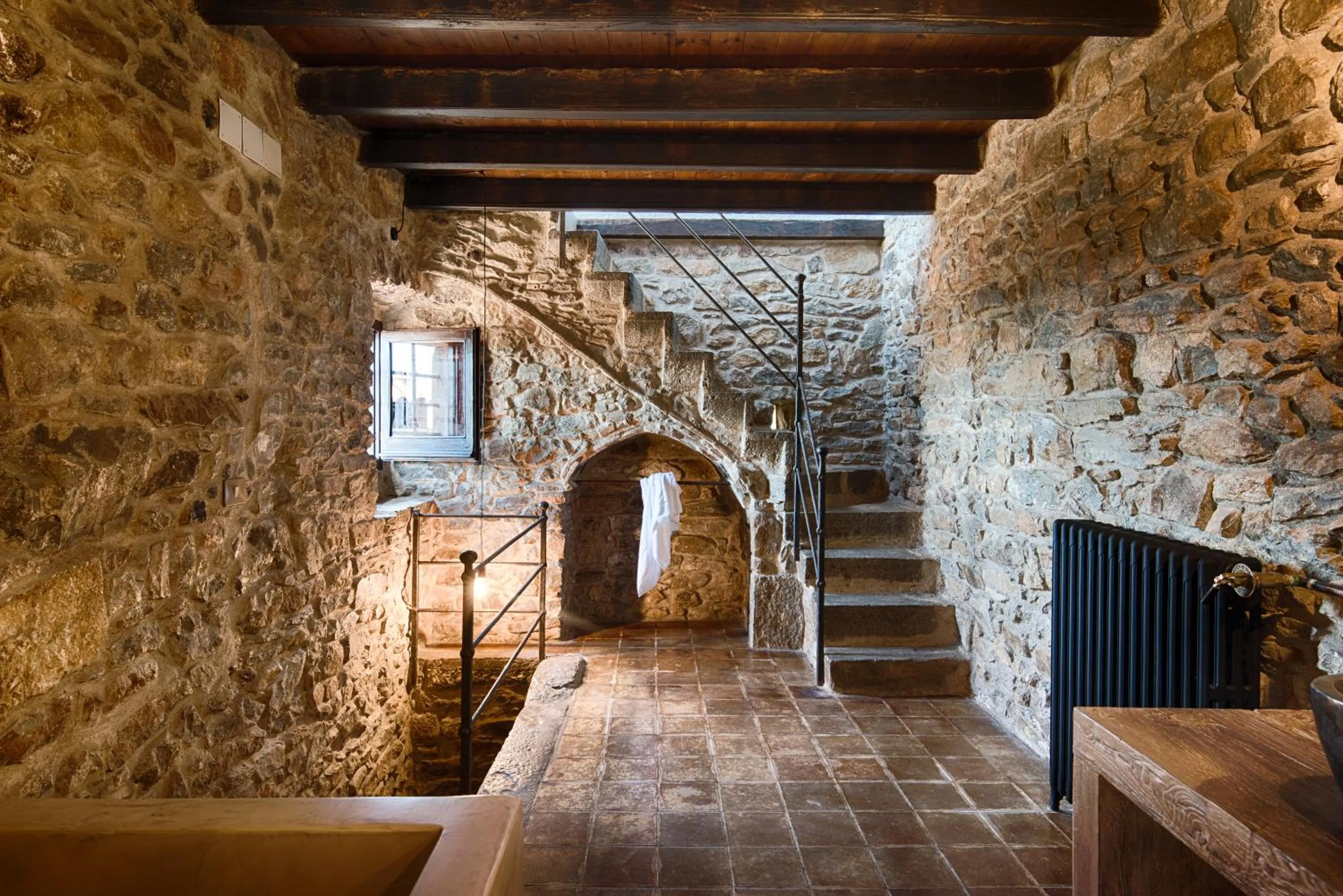 Bathroom in Masia Can Pou