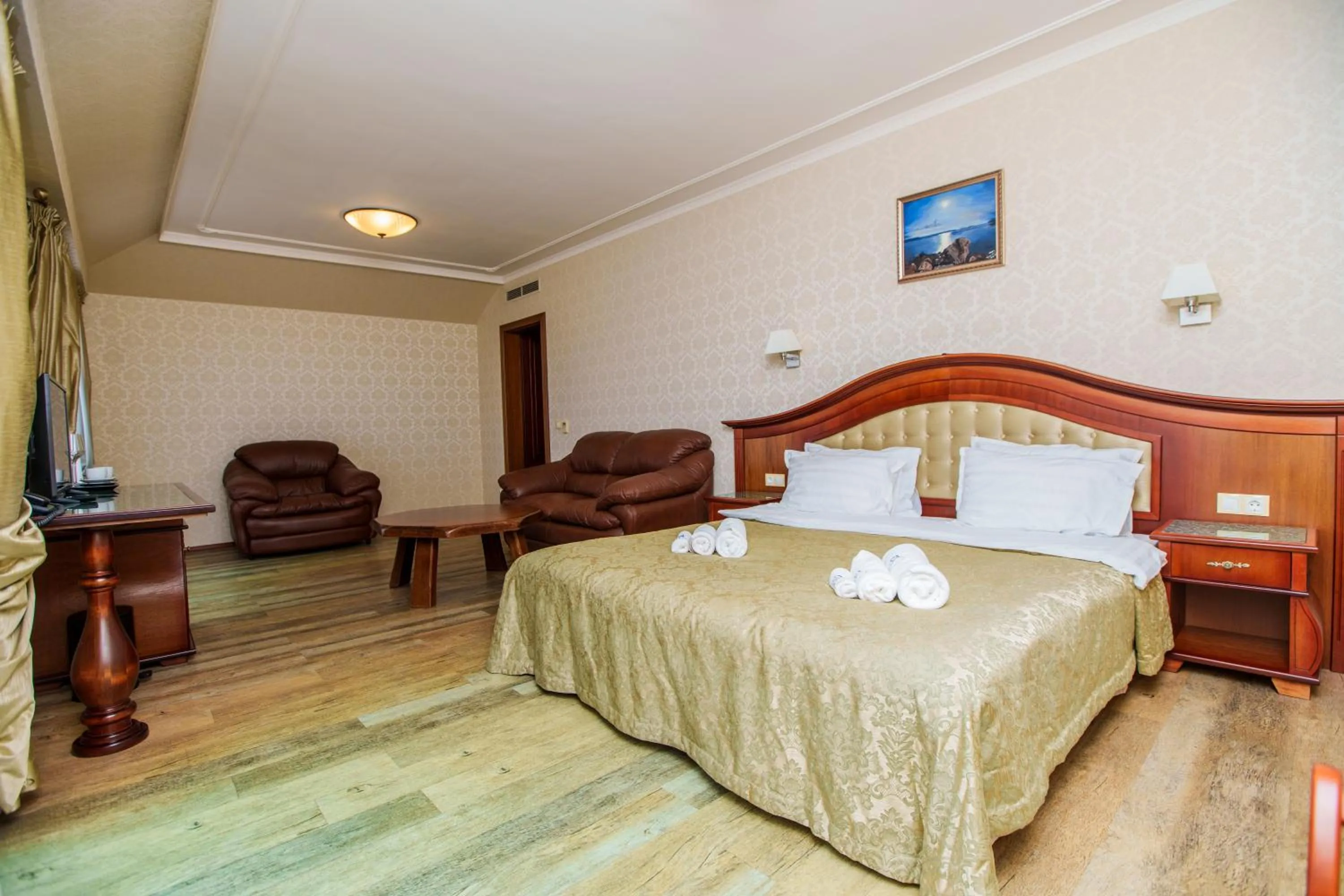 Bed in Aqua View SPA Boutique Hotel