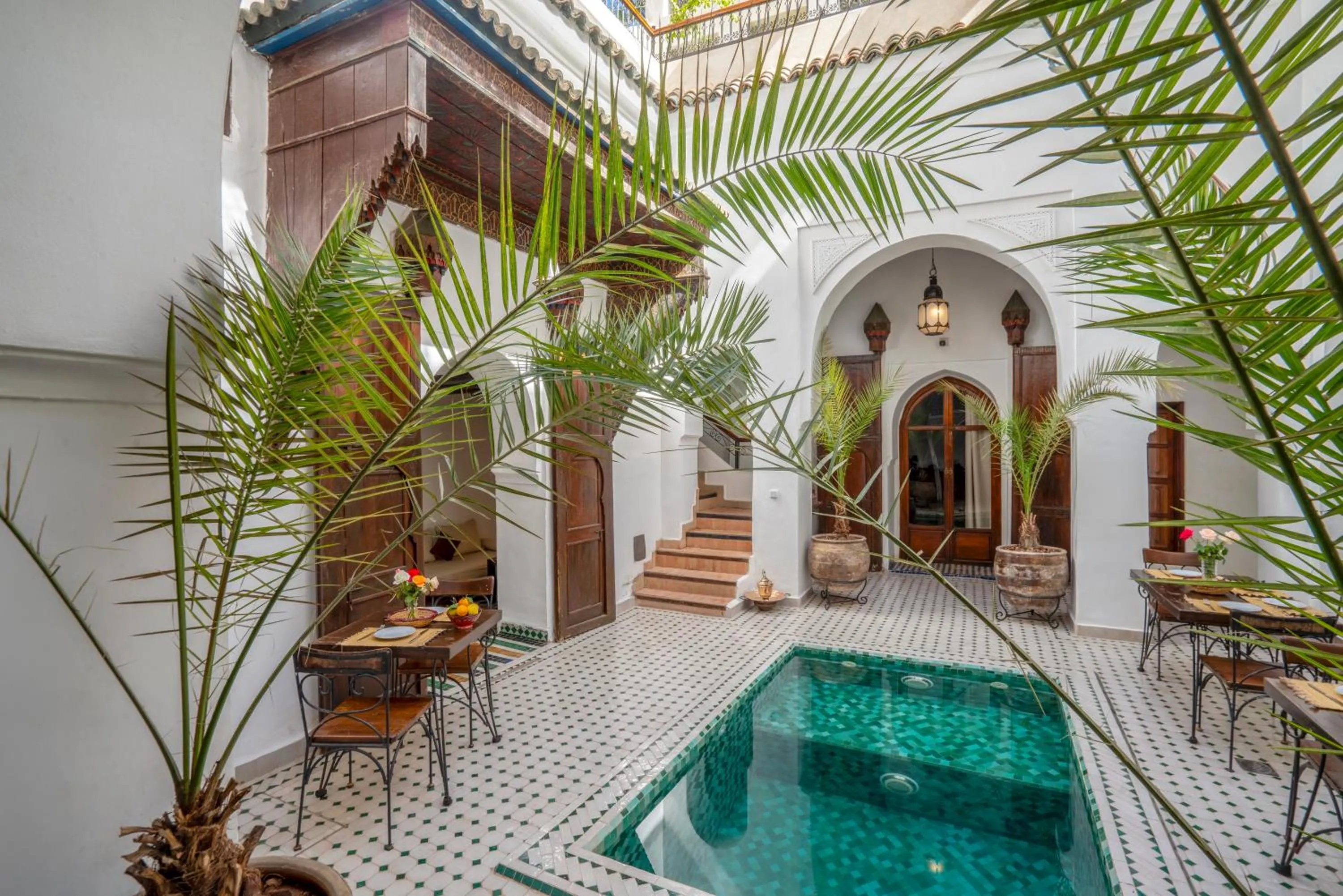 Pool view in Riad Nora