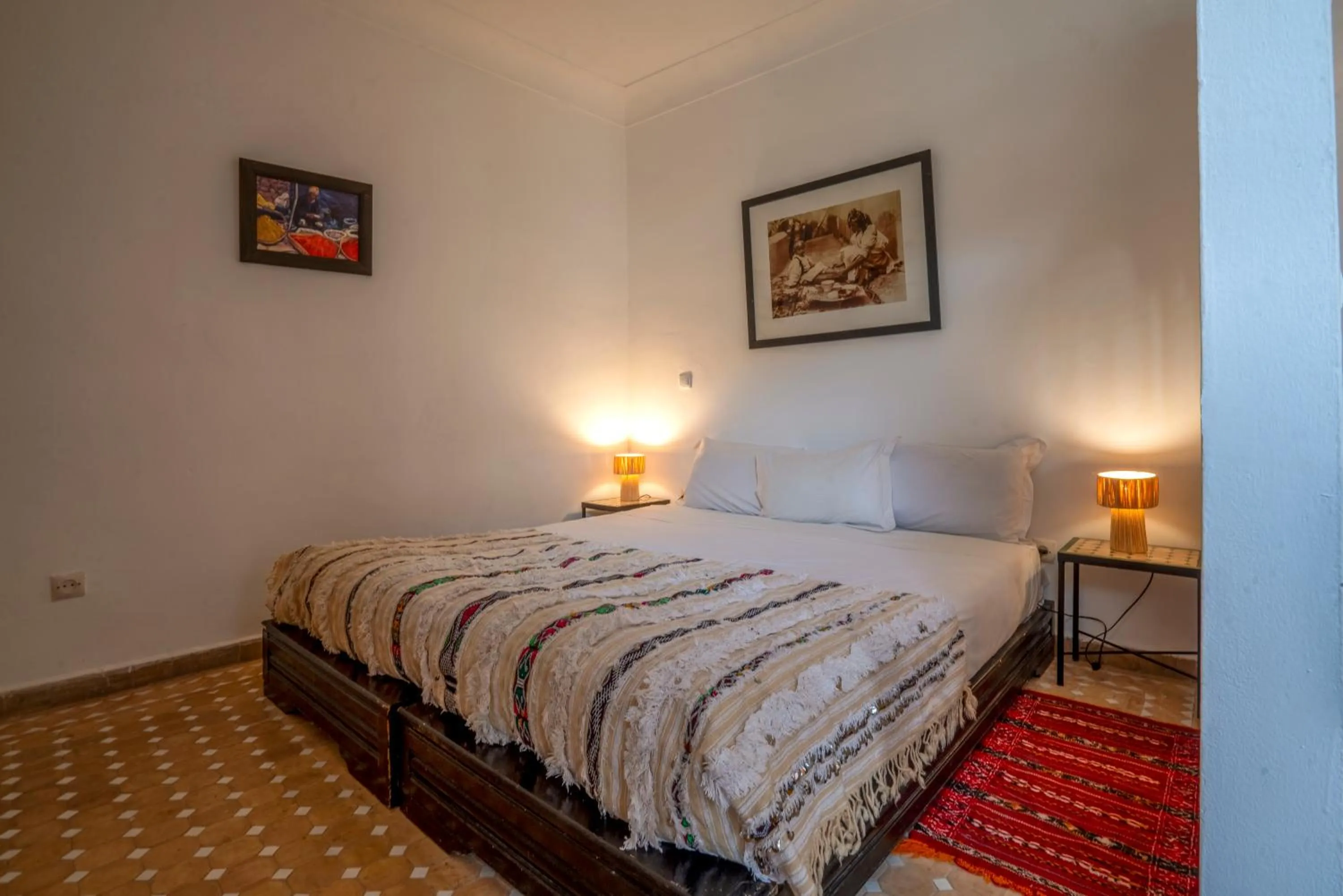Bed in Riad Nora