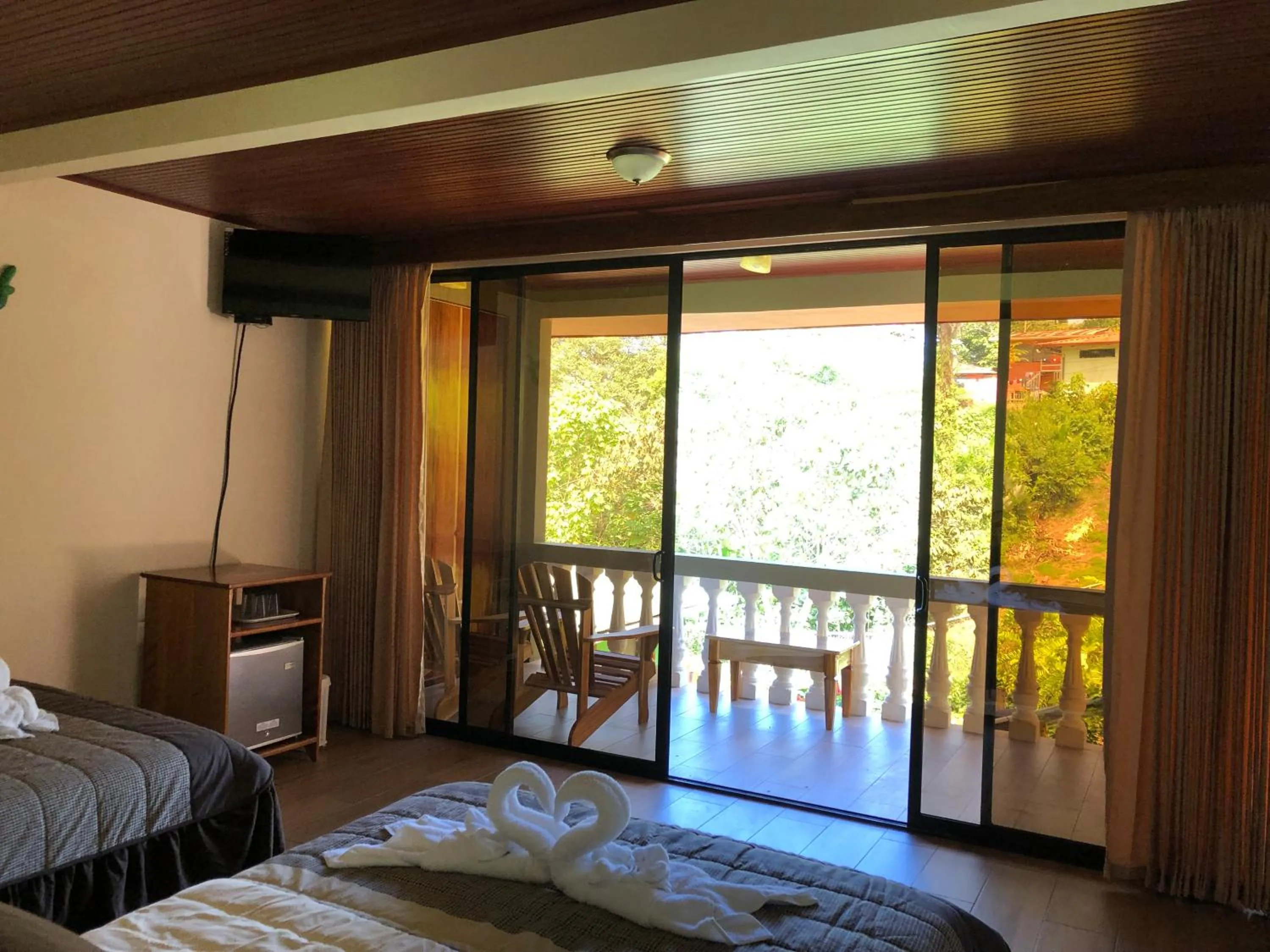 Balcony/Terrace, Bed in Jacamar Corcovado Drake Bay
