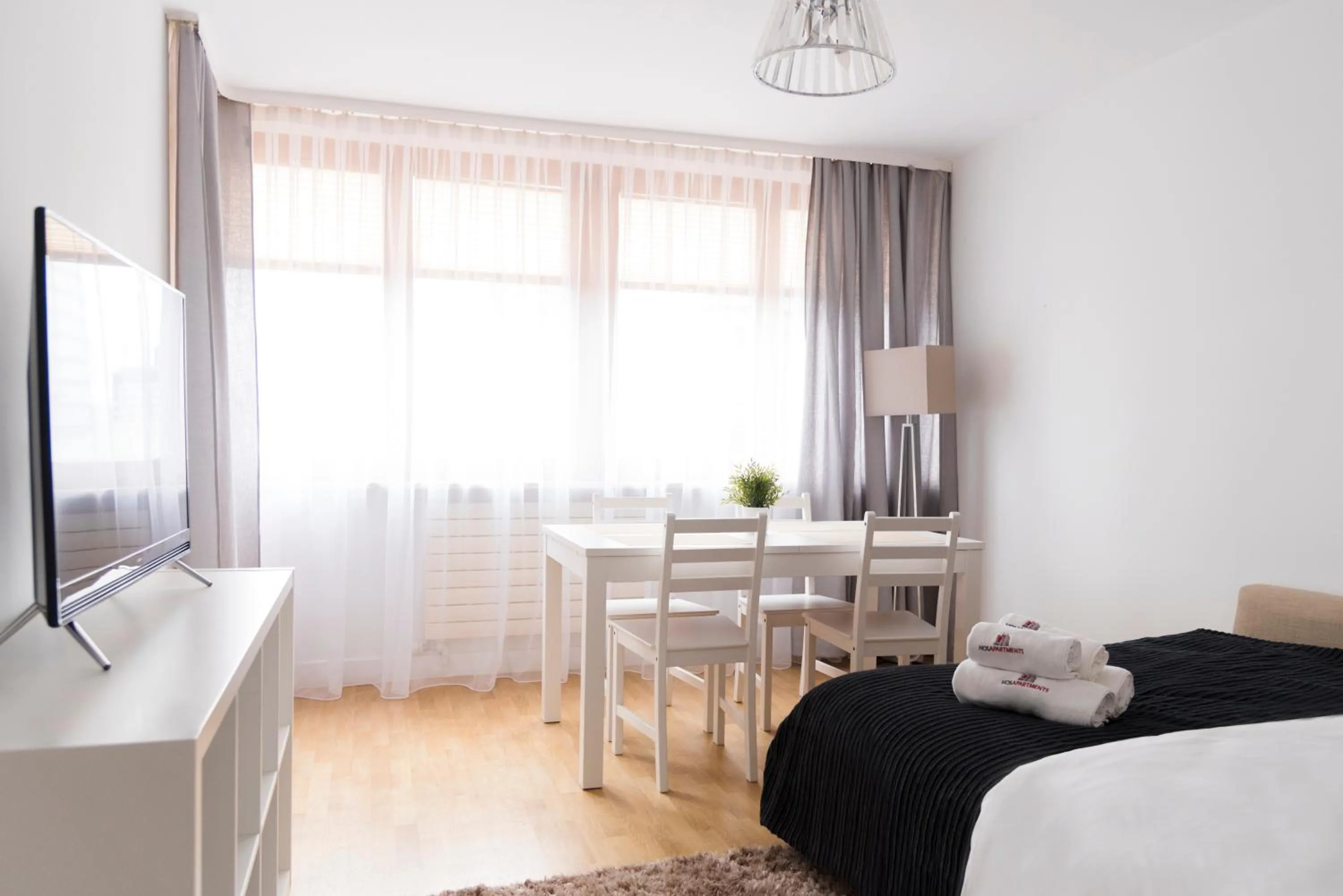 TV and multimedia, Bed in Hosapartments City Center