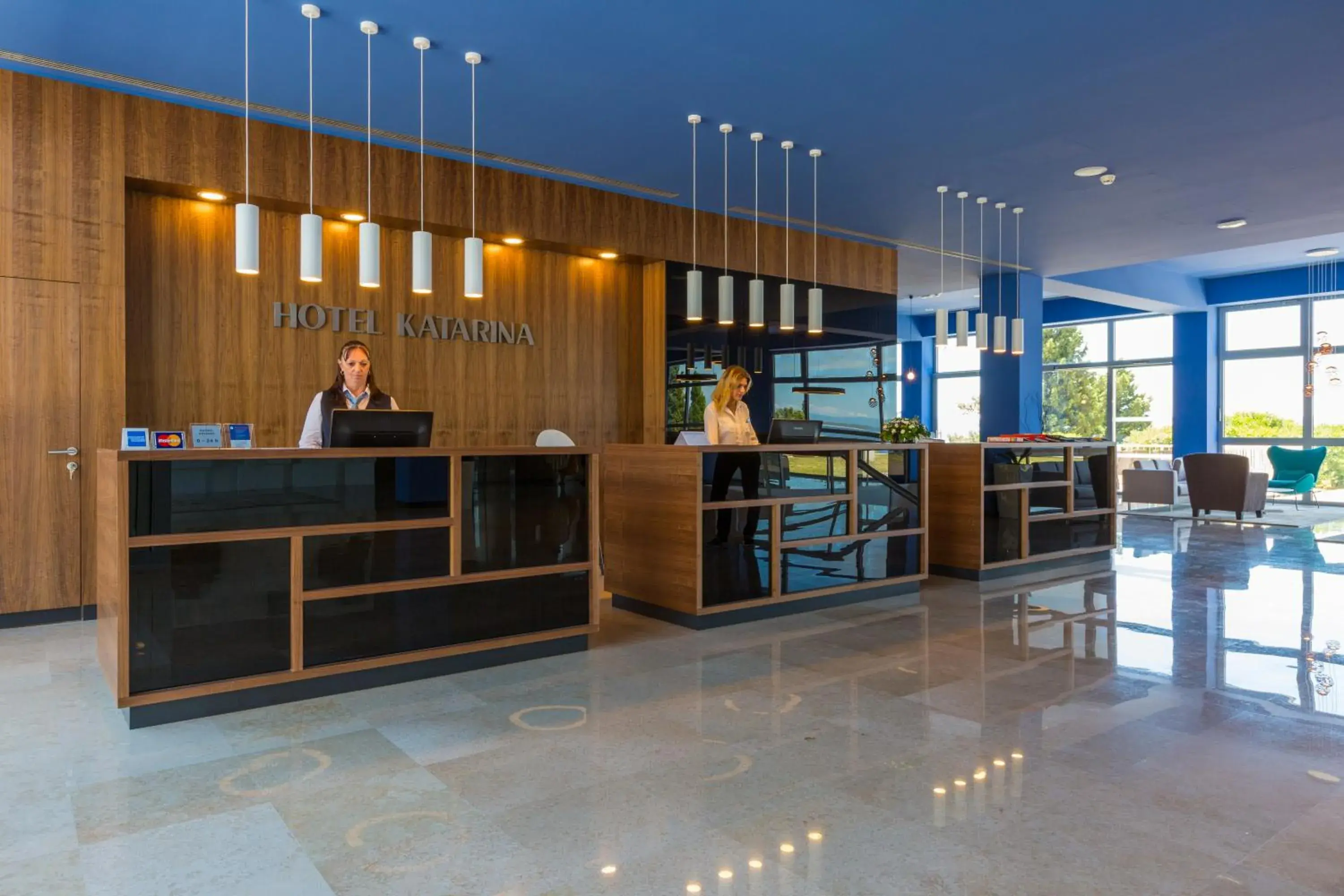 Lobby or reception in Hotel Katarina Lobby or reception in Hotel Katarina